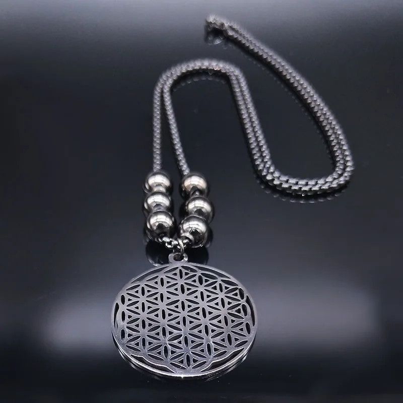 Jewelry Flower of Life Pendant Necklace Emblem Talisman Size ONE SIZE - 1 Thumbnail