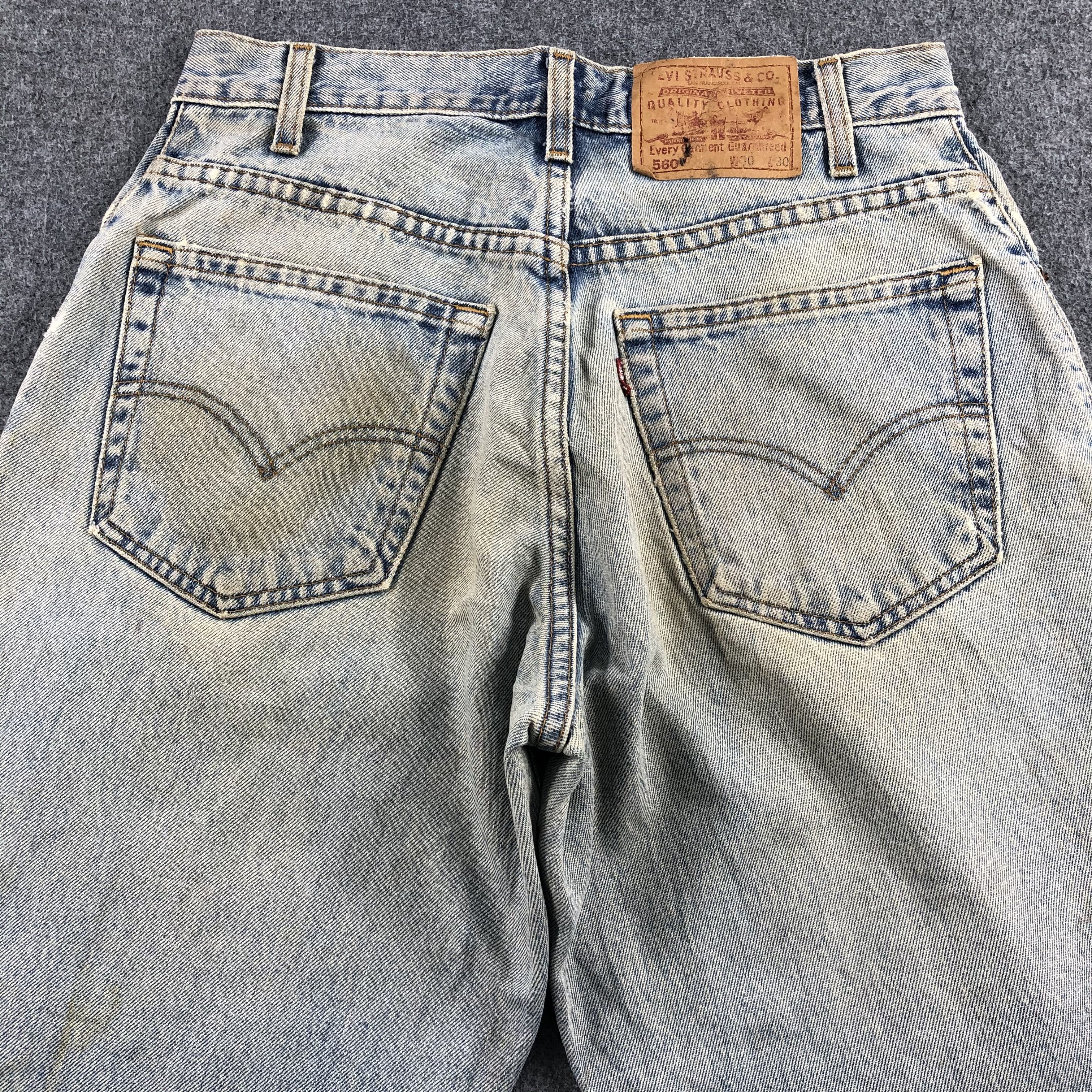 Levi's Vintage 90s Light Wash Levis 560 Jeans-J1499 Size US 30 / EU 46 - 4 Thumbnail