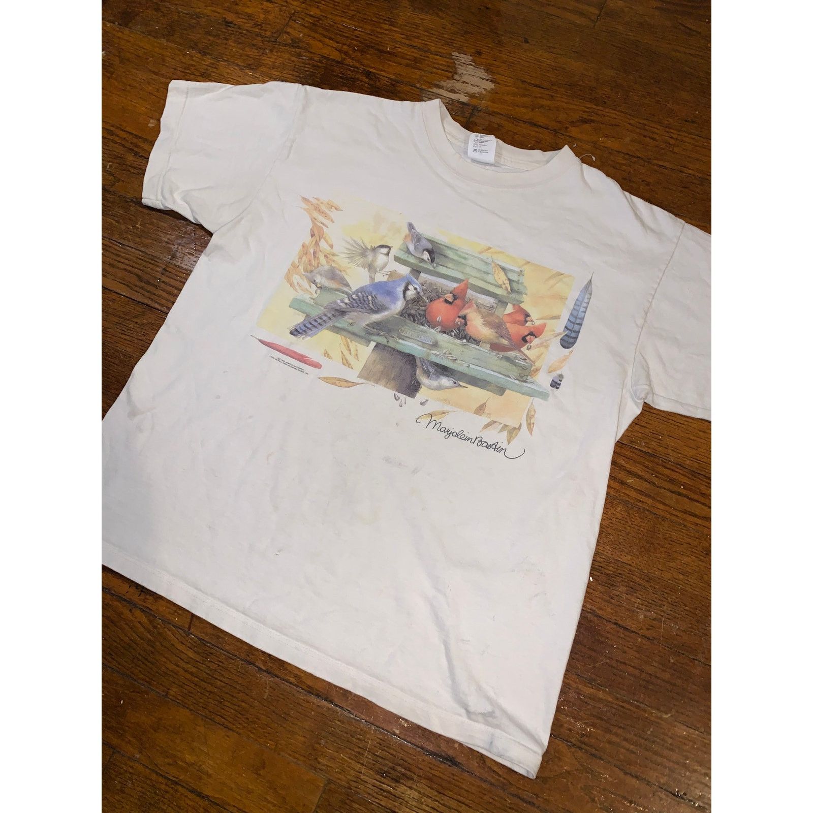 Other × Vintage Vtg Hallmark Birds T Shirt Marjolein Bastin USA Nature Tee L Size US M / EU 48-50 / 2 - 5 Thumbnail