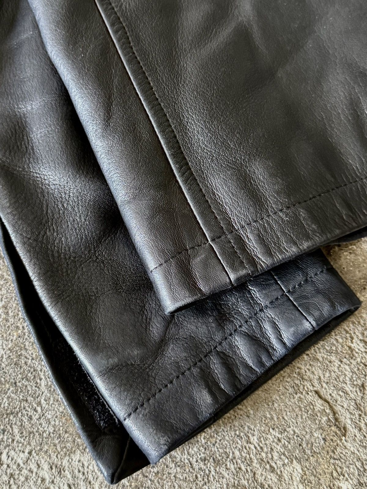 Prada Prada - 1999 - Velcro Zippered - Leather Jacket Size XS / US 0-2 / IT 36-38 - 16 Thumbnail