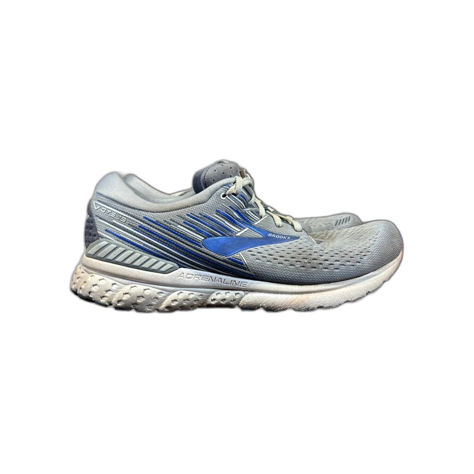 Brooks Brooks Adrenaline GTS 19 Men's Size 11 Running Shoes Gray bl Size US 11 / EU 44 - 1 Thumbnail