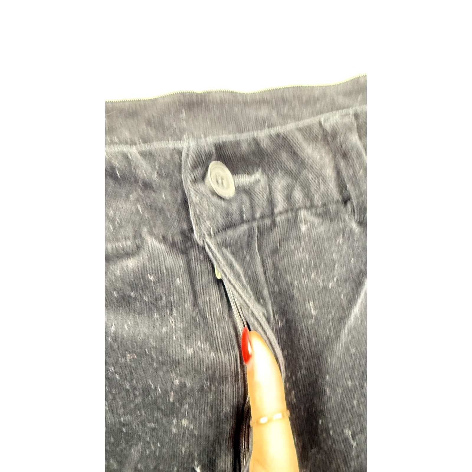 Duluth Trading Company Duluth Trading Pants Womens 12 Black Corduroy Stretch Straight Leg Casual Size 34" / US 12 / IT 48 - 2 Thumbnail