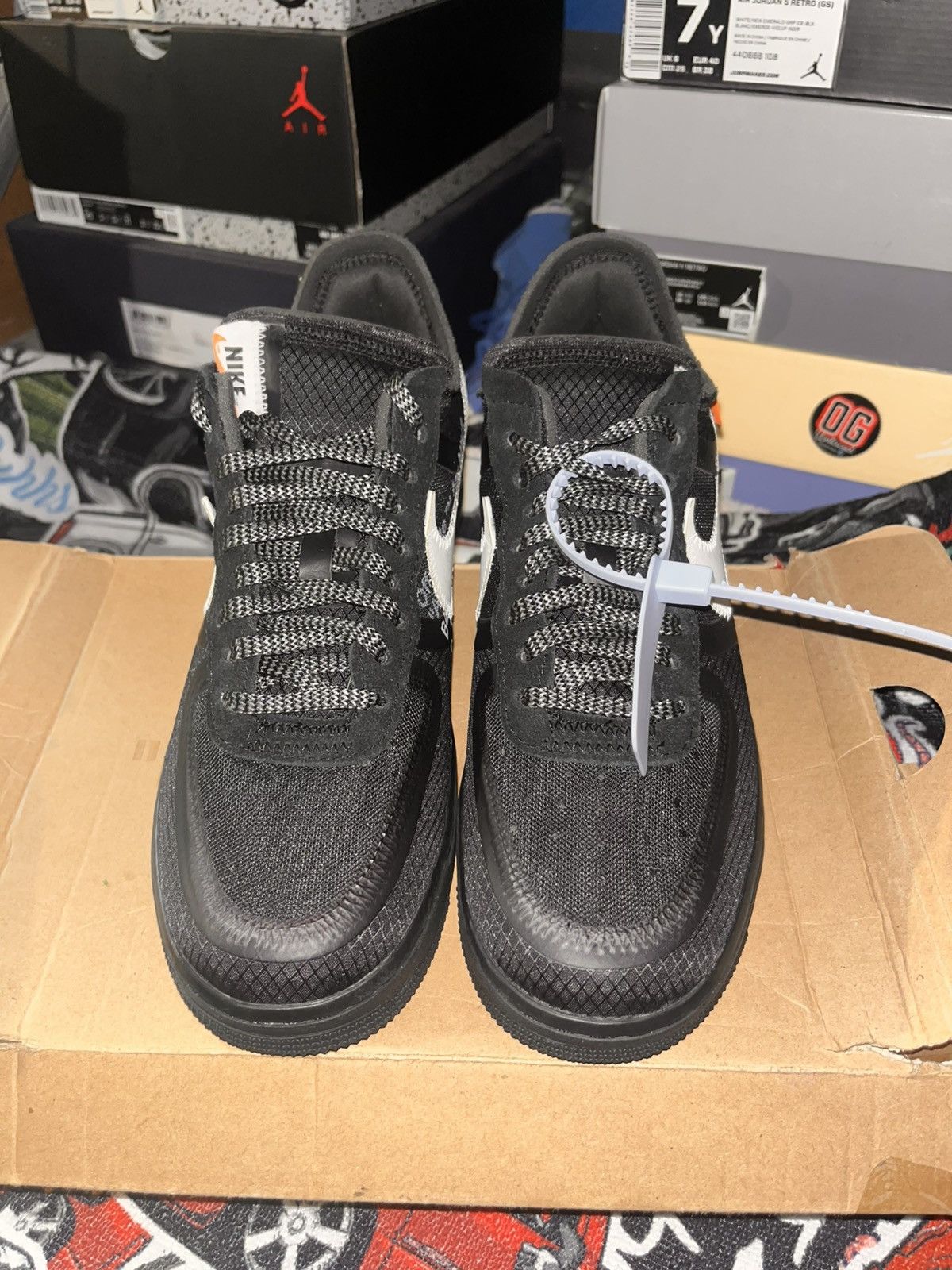 Nike × Off-White 2018 Off-White x Nike Air Force 1 Low ‘Black’ Size US 7.5 / EU 40-41 - 3 Thumbnail