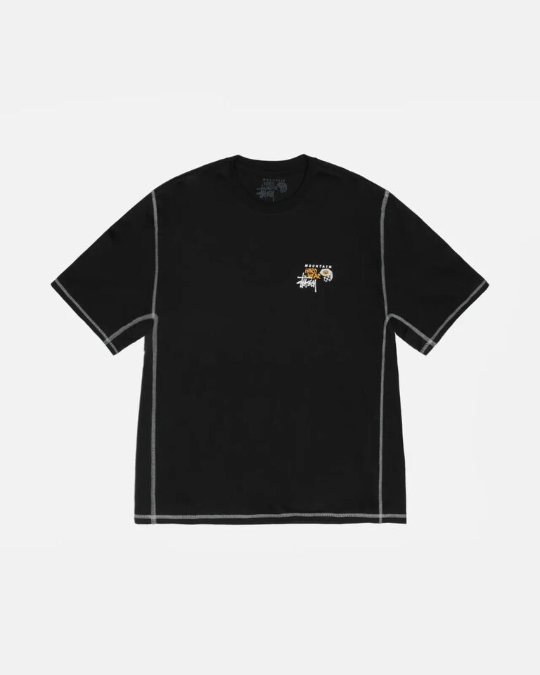 image of Mountain Hardwear x Stussy Mountain Gear Black Tee Size Medium, Men's