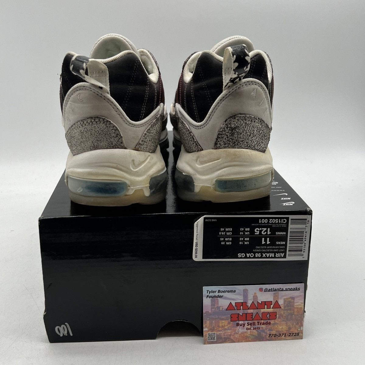 Nike Air max 98 on air nyc la mezcla Size US 11 / EU 44 - 3 Thumbnail