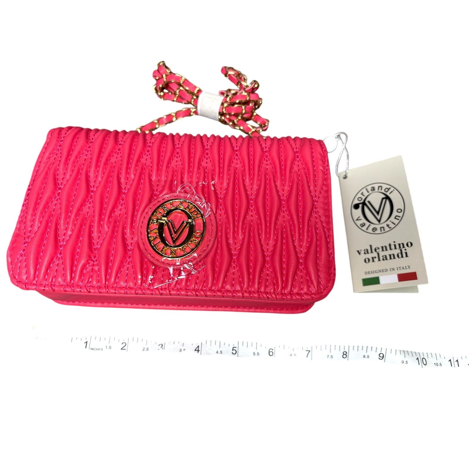 Valentino Orlandi NWT Pink Valentino Orlandi Crossbody Bag - Quilted Chic Size ONE SIZE - 8 Thumbnail
