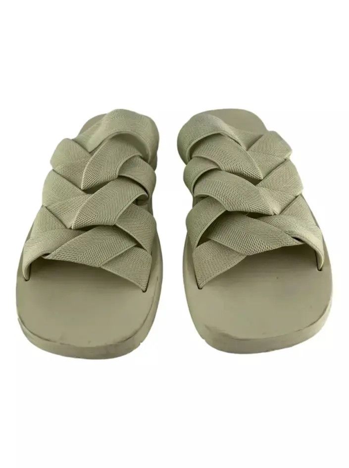 Bottega Veneta o1loc1c0724 651402 Plat Slide in Khaki Size US 13 / EU 46 - 2 Thumbnail