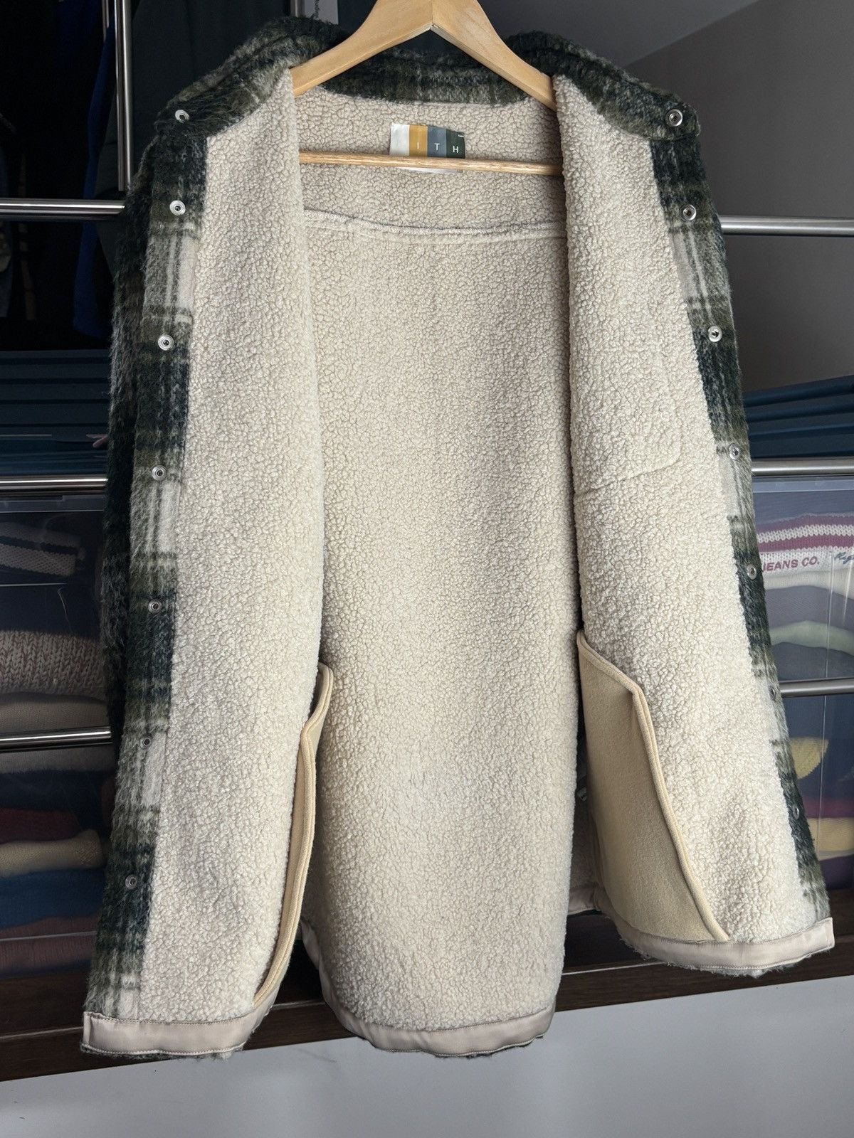 Kith KITH Sheridan Plaid Sherpa Overshirt Winter Jacket Fleece Size US L / EU 52-54 / 3 - 6 Thumbnail