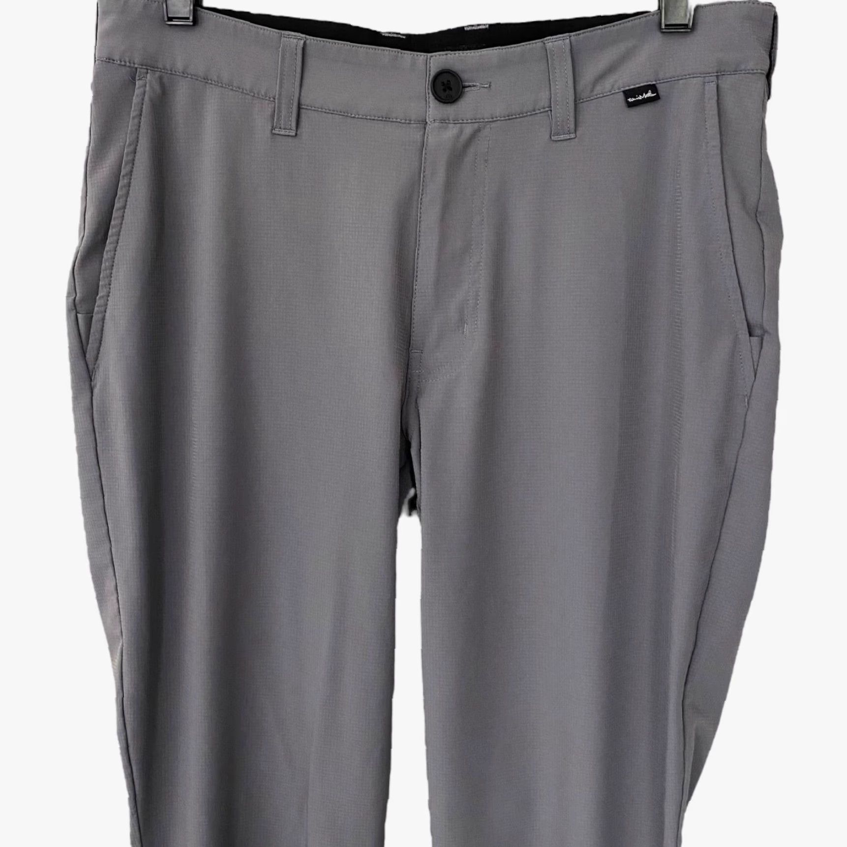 TravisMathew Travis Mathew Performance Chino Pants Gray Men's W30 Straight-Leg Golf Trousers Size US 30 / EU 46 - 6 Thumbnail