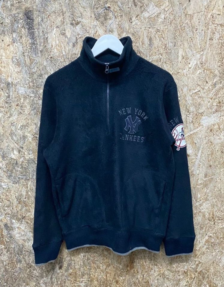 MLB Vintage Major League Baseball Yankees New York Fleece Jacket Size US L / EU 52-54 / 3 - 1 Thumbnail