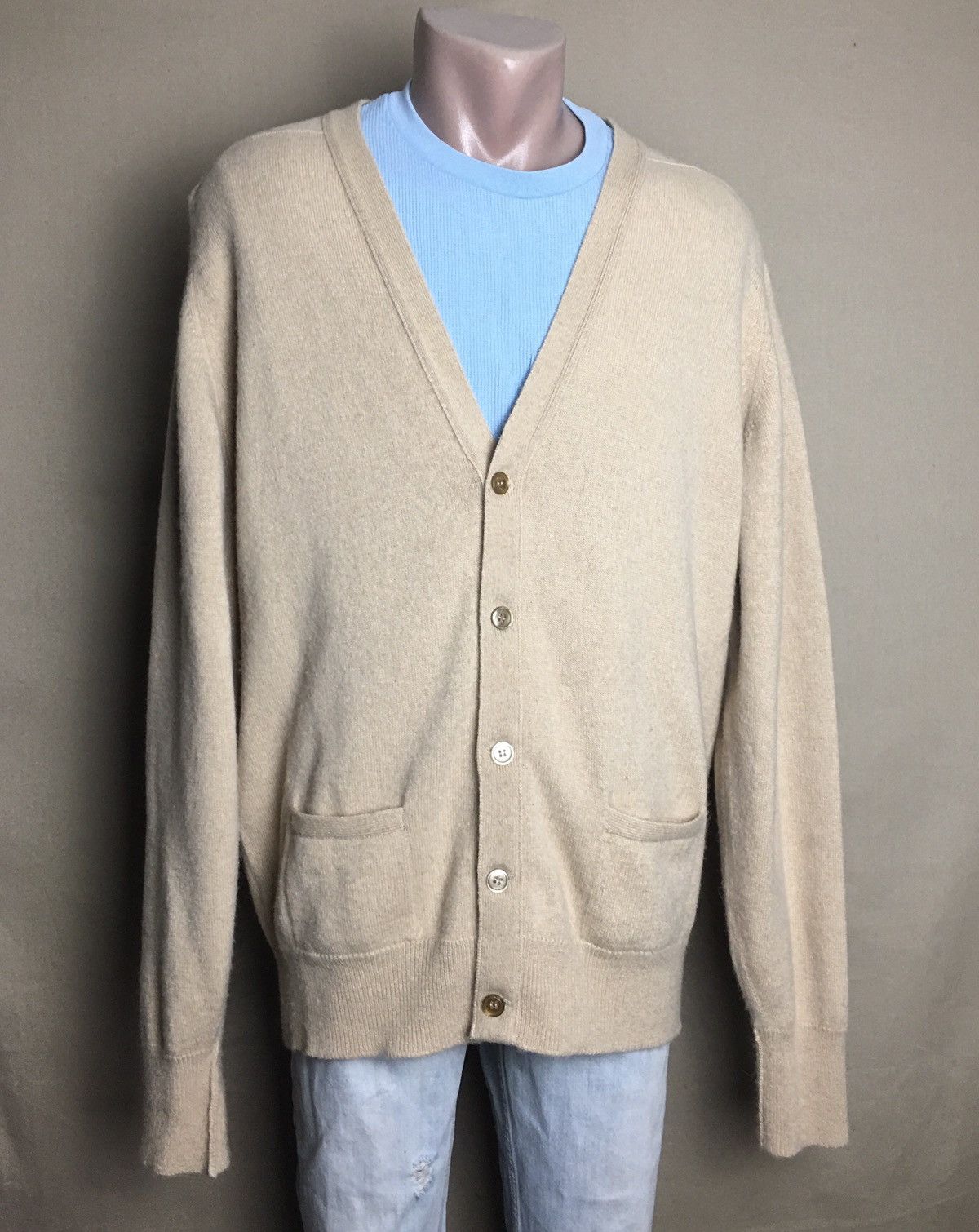 William Lockie William Lockie Scotland Camelhair Cardigan Sweater 44” 112cm Size US L / EU 52-54 / 3 - 1 Thumbnail