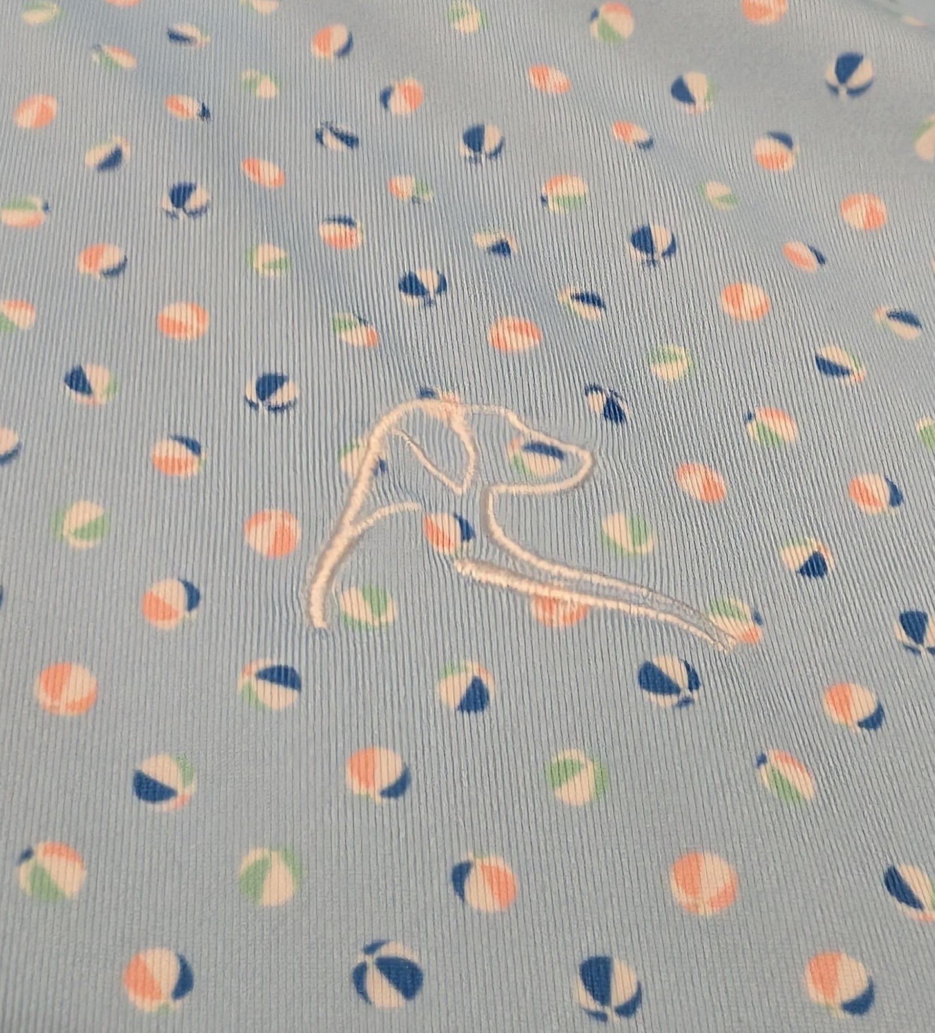 Other Rhoback Beach Ball Print Polo Light Blue Made in South Korea Size US M / EU 48-50 / 2 - 5 Thumbnail