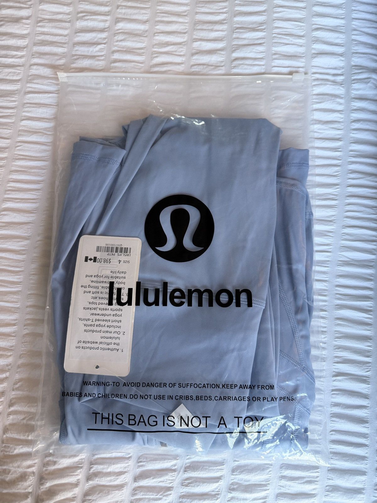 Lululemon Cropped Blue Lululemon Set Size: 4 Size S / US 4 / IT 40 - 1 Thumbnail