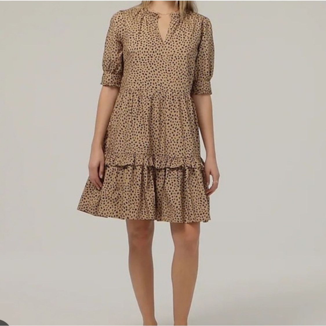 J.Crew J.Crew Ruffleneck Tiered Popover Dress in Leopard Dot size S Size S / US 4 / IT 40 - 11 Thumbnail