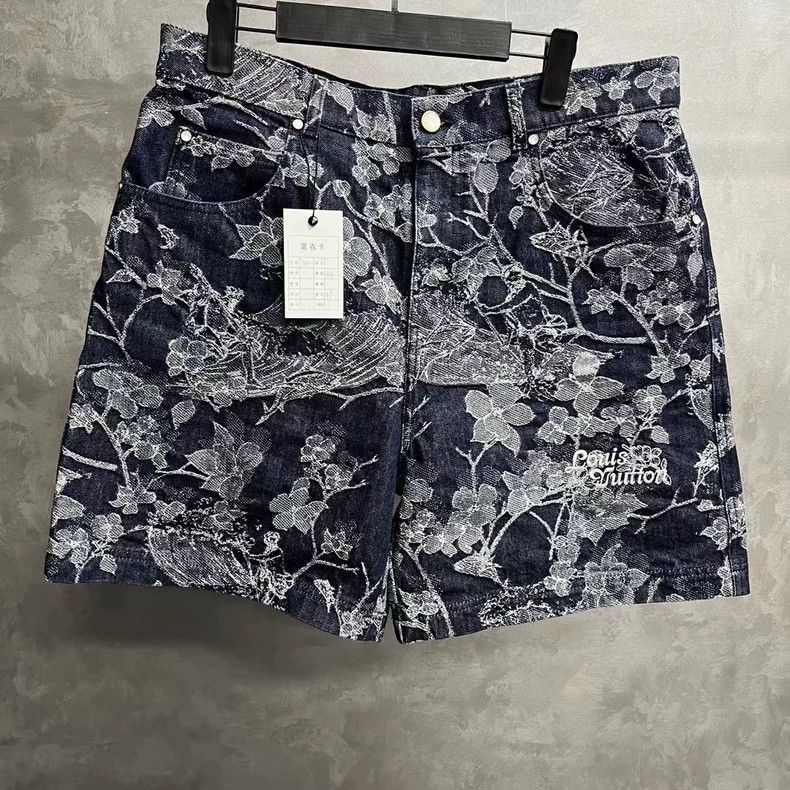 Louis Vuitton Louis Vuitton Floral Print Denim Shorts-2506 Size US 34 / EU 50 - 1 Thumbnail