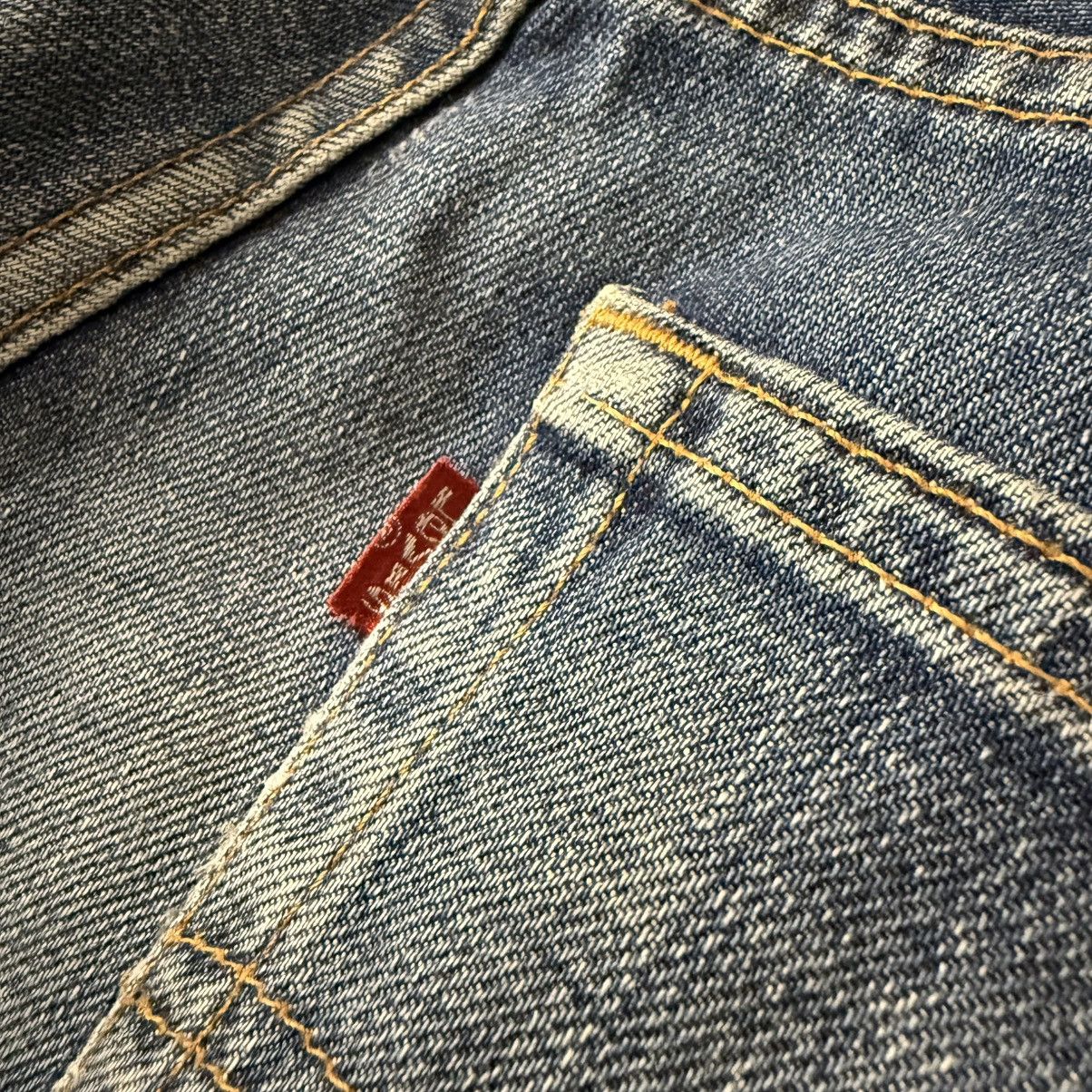 Levi's Vintage Clothing 🔥🇯🇵 Vintage 90s Levis 512 Distressed Flared Baggy Denim Jeans Size US 31 - 11 Thumbnail