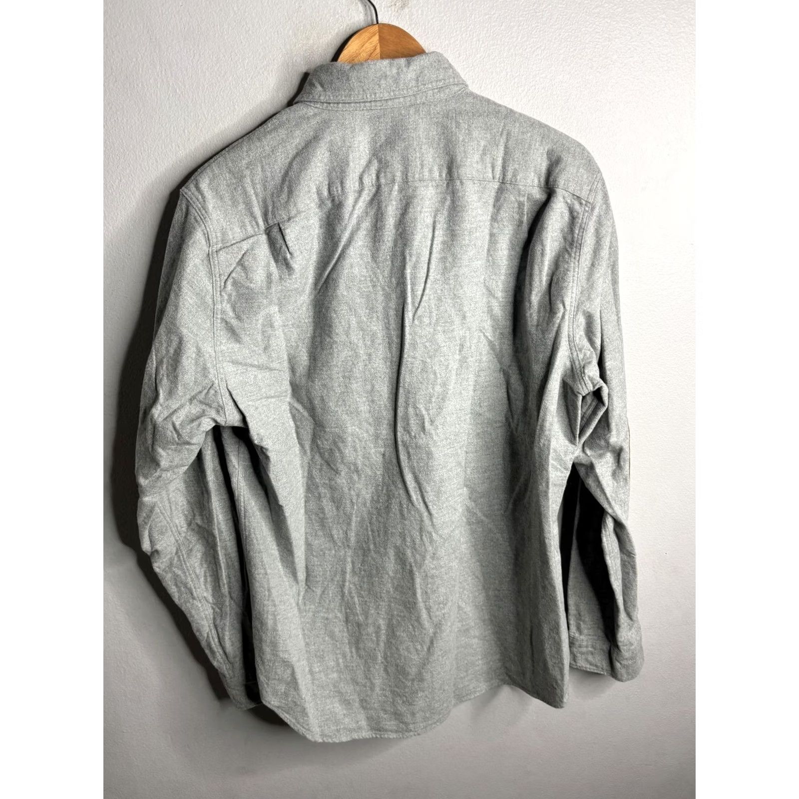 J.Crew J.Crew Shirt Mens Medium Gray Flannel Workshirt Elbow Patch Button Up Casual Size US M / EU 48-50 / 2 - 4 Thumbnail