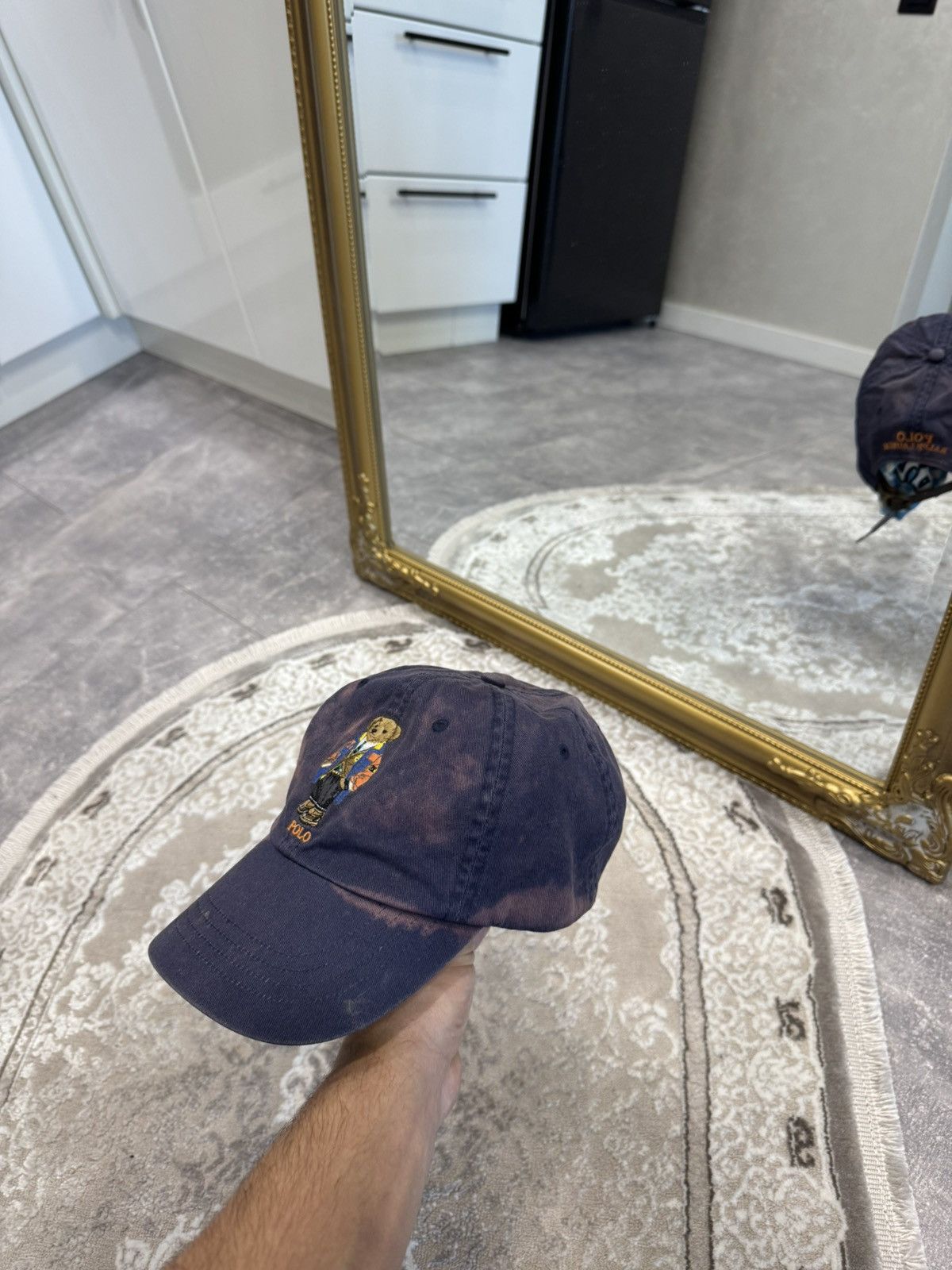 Polo Ralph Lauren 90s Vintage Polo Ralph Lauren Sport Bear Sun Faded Cap Size ONE SIZE - 2 Thumbnail