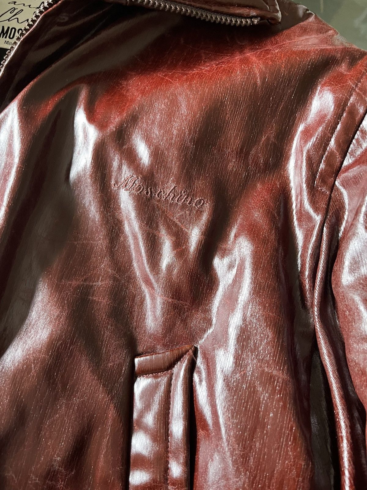 Moschino Burgundy Moschino Archive Jacket Size US M / EU 48-50 / 2 - 2 Thumbnail