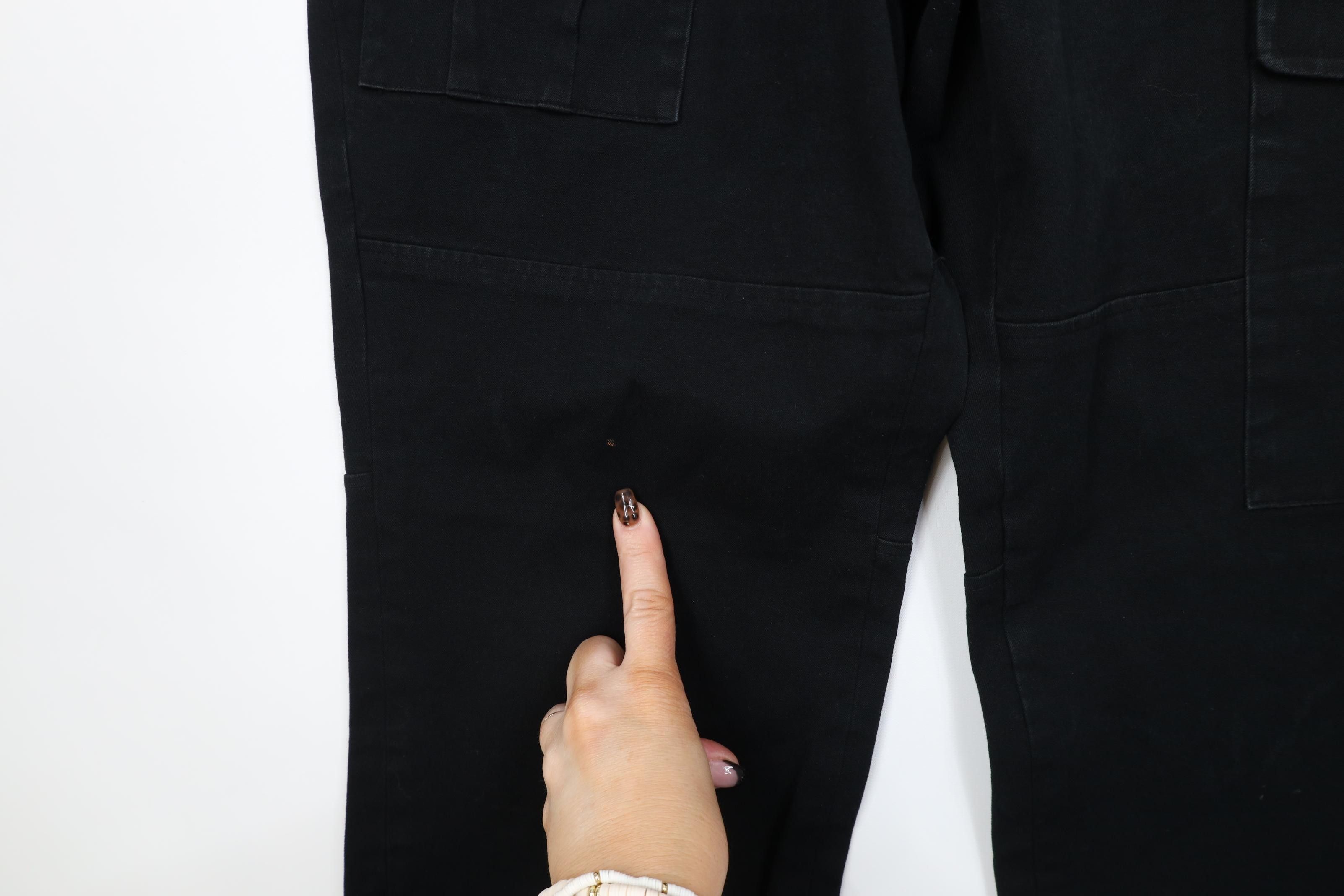 Polo Ralph Lauren Vintage 90s Ralph Lauren Flared Wide Leg Cargo Jeans Black Size 36" / US 14 / IT 50 - 5 Thumbnail