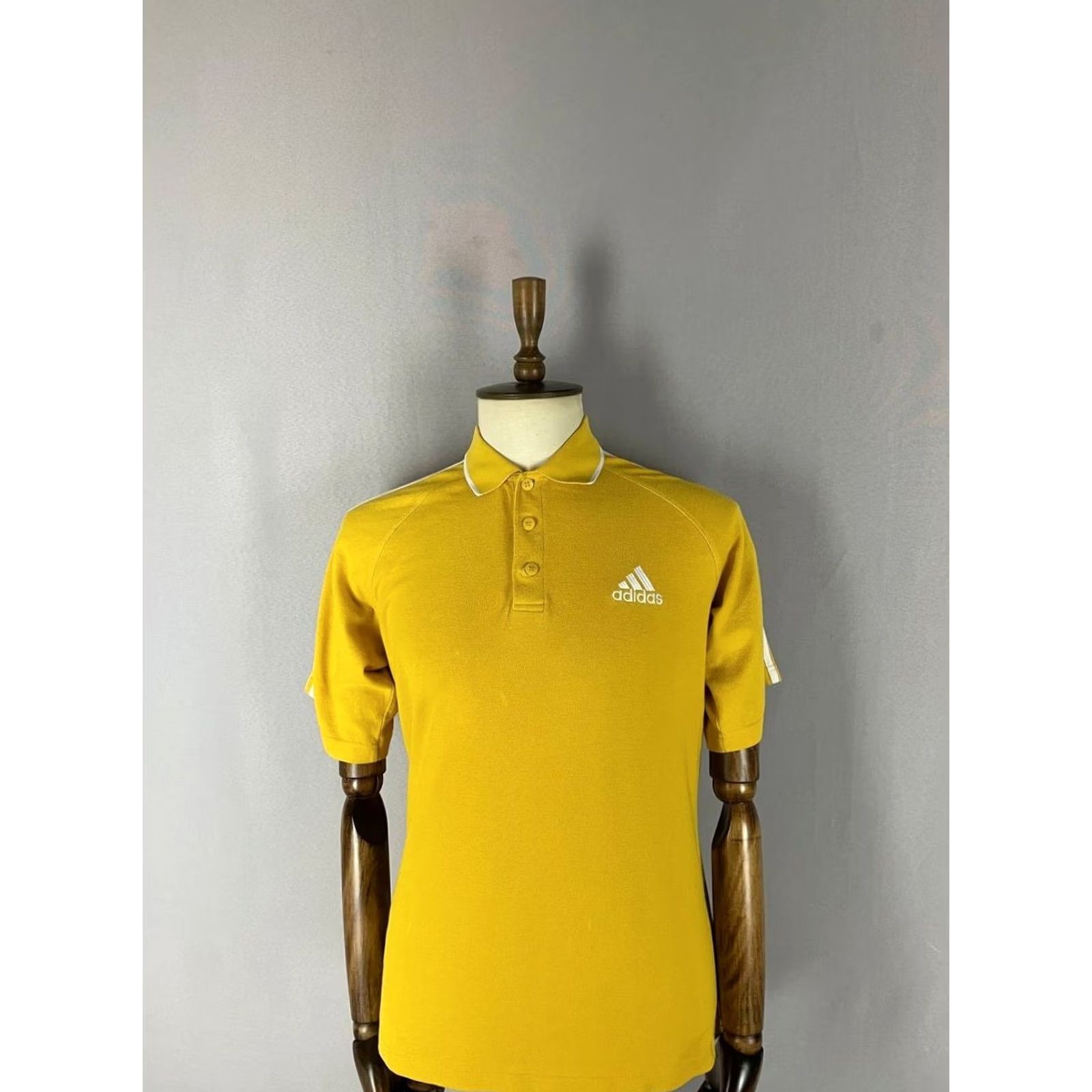 Adidas Adidas Polo Shirt Mens Size M Yellow Golf Short Sleeve Cotton Collared Button Size US M / EU 48-50 / 2 - 4 Thumbnail