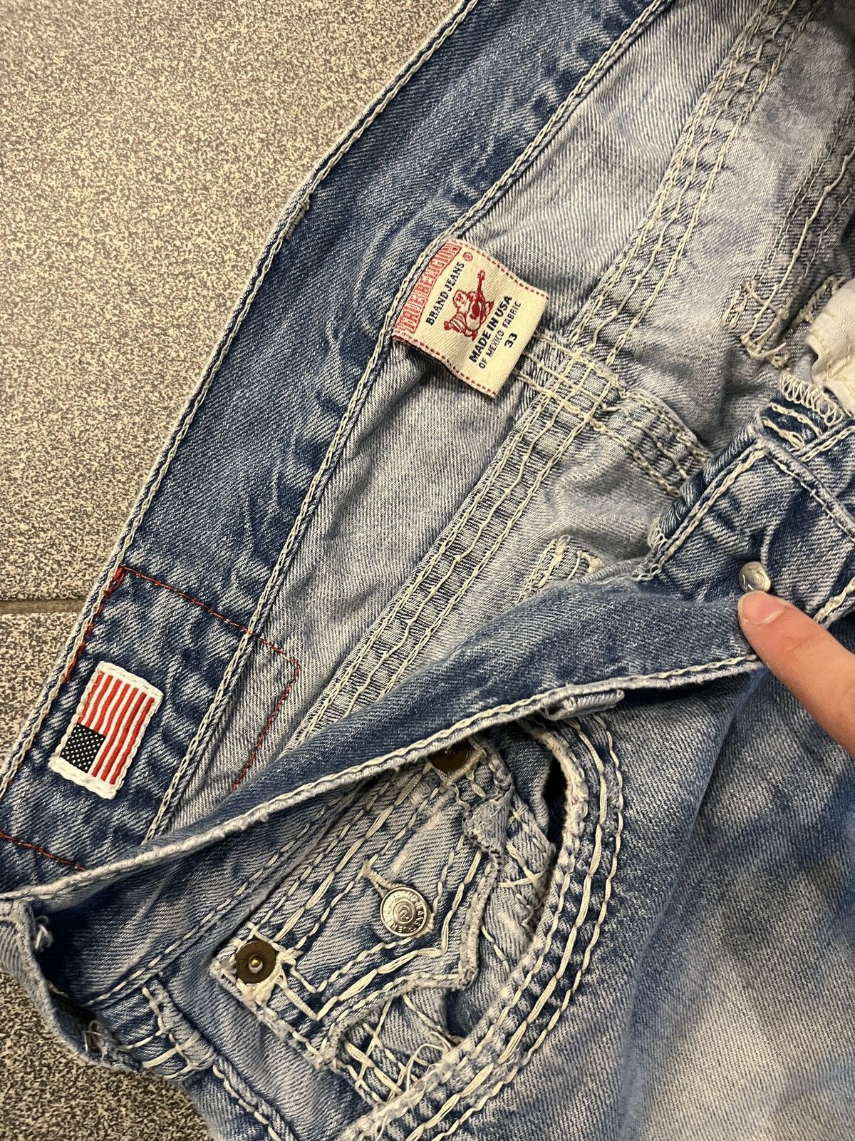 True Religion True religion ricky big t stitching Size US 33 - 4 Thumbnail