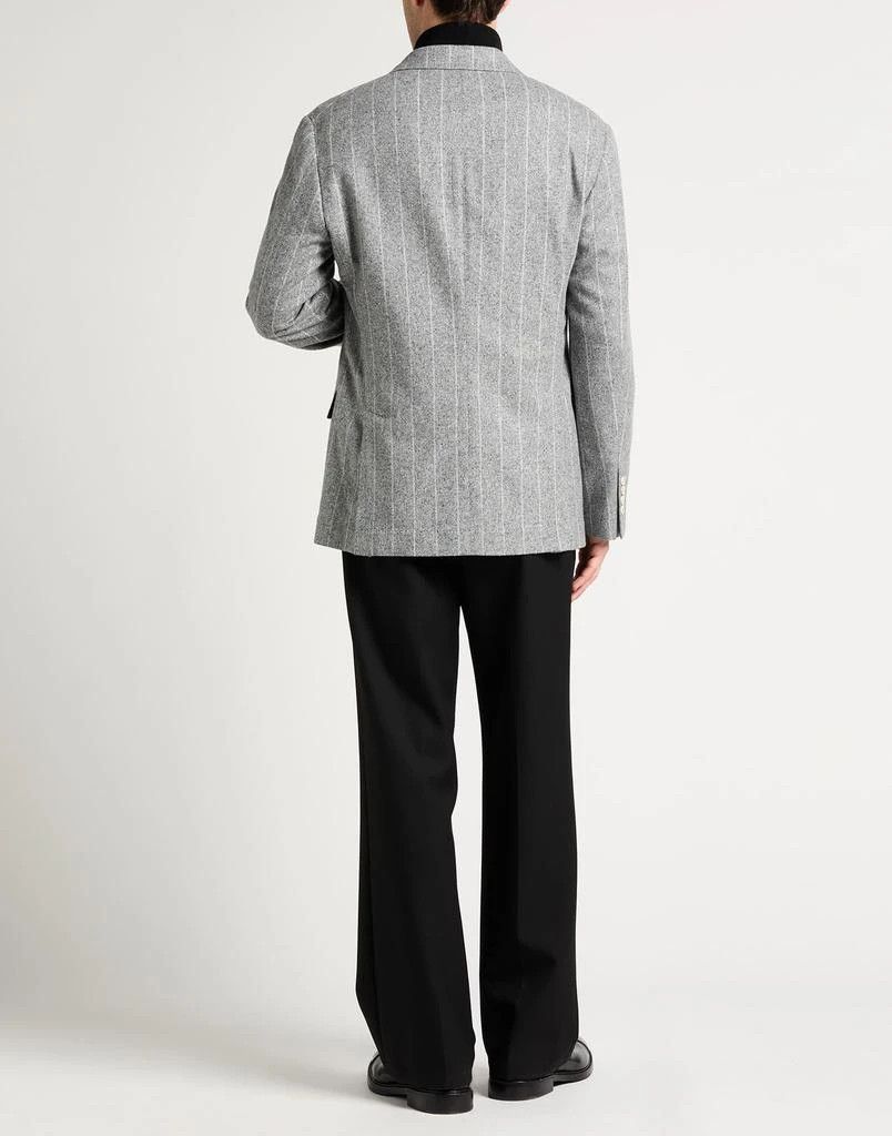 Brunello Cucinelli o1y0526 Single-breasted Blazer in Gray/White Size US XL / EU 56 / 4 - 4 Thumbnail