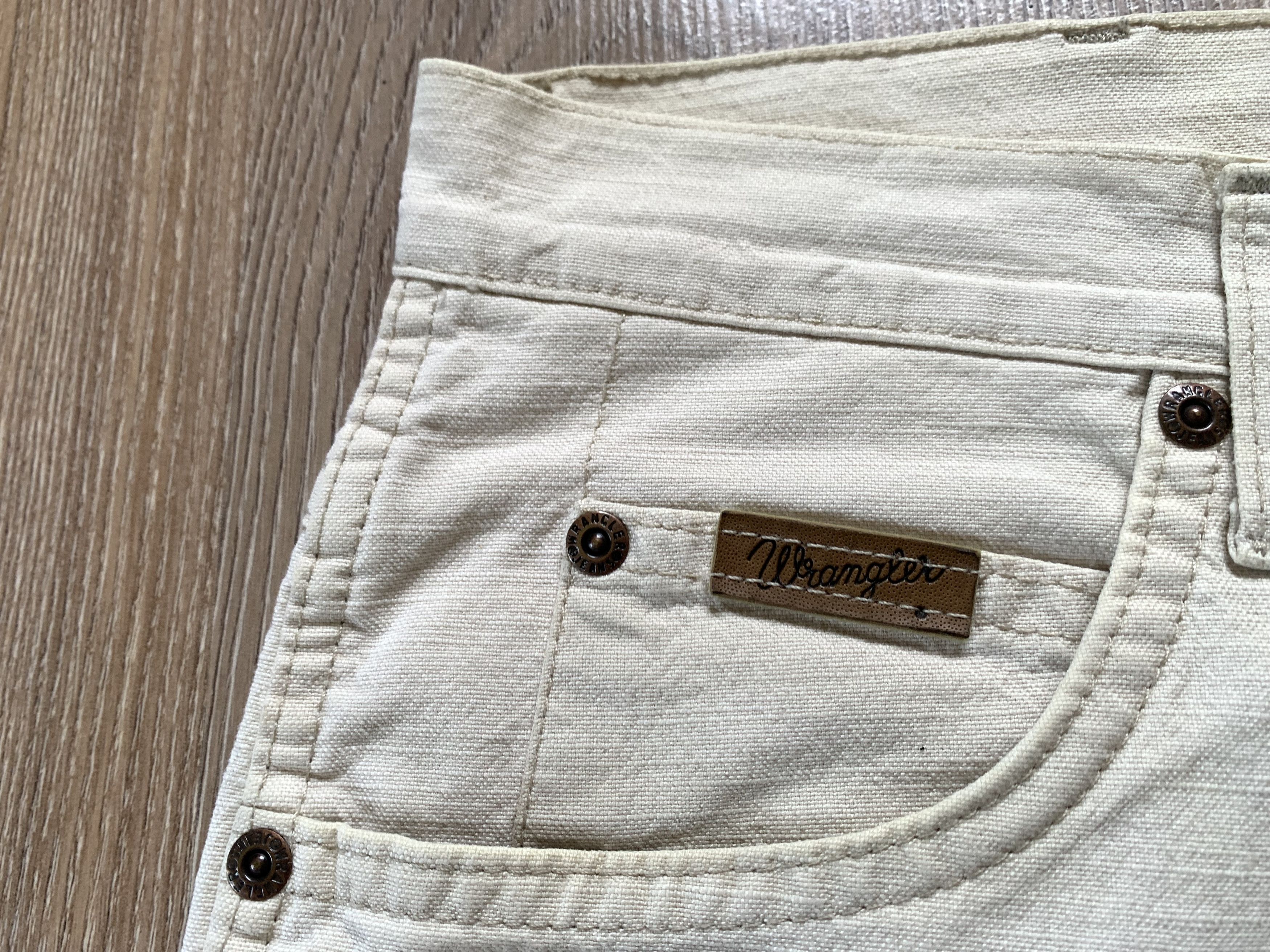 Vintage × Wrangler Wrangler Texas Stretch Vintage Beige Jeans Pants Size US 33 - 5 Thumbnail