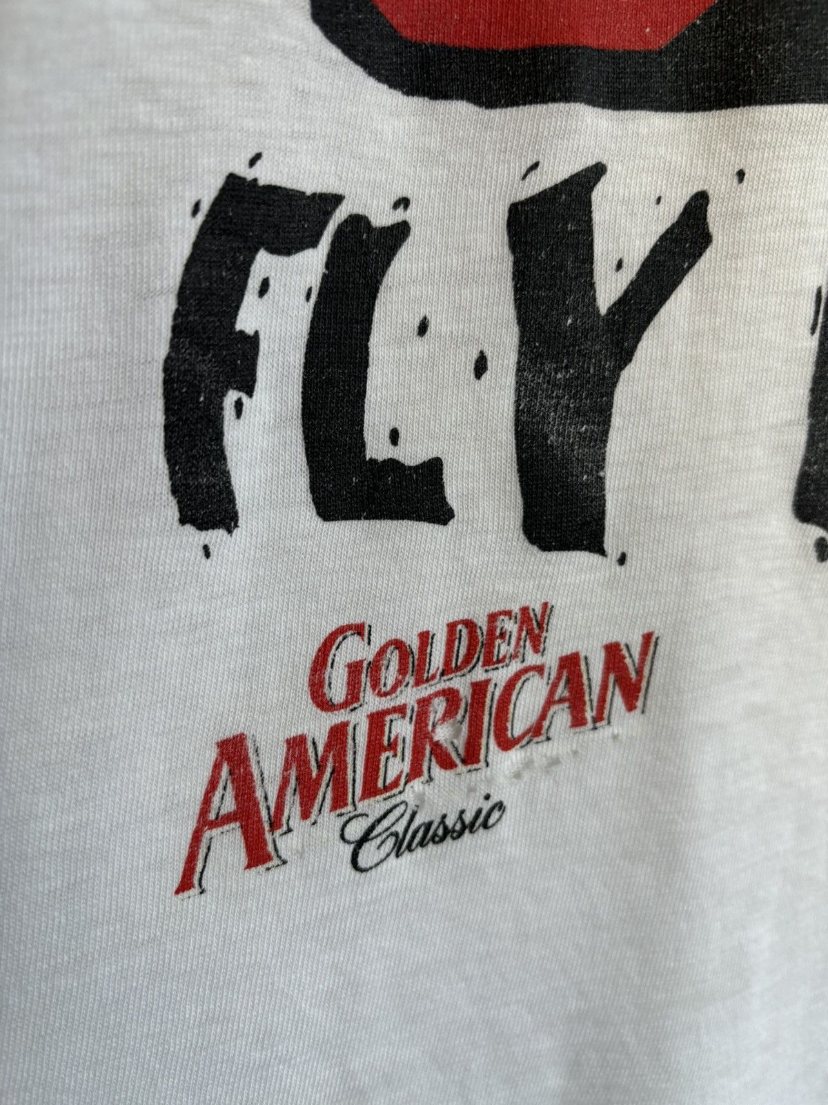 Golden Goose Vintage Distressed Fly United Golden American Goose Tee Size US XL / EU 56 / 4 - 9 Thumbnail