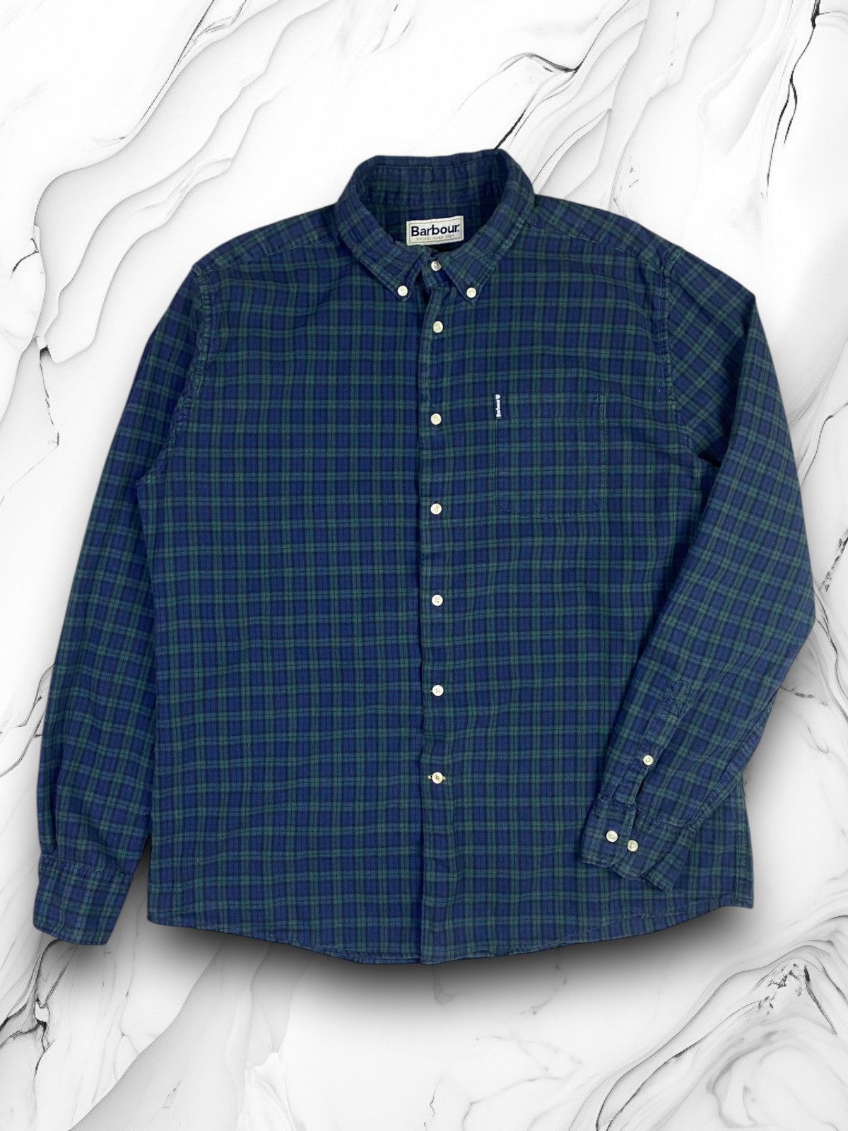 Barbour Barbour Checkered Designer Long Sleeve Button Up Shirt Size US L / EU 52-54 / 3 - 1 Thumbnail