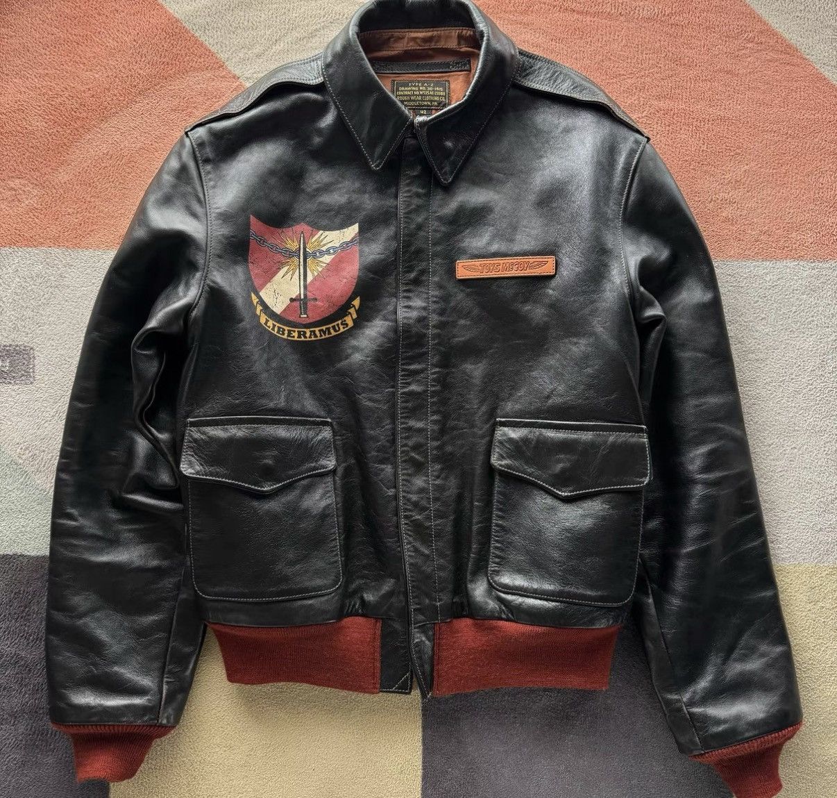 TOYS McCOY Toys McCoy Limited Edition A2 Horsehide Leather Jacket K22 Size US XS / EU 42 / 0 - 1 Thumbnail