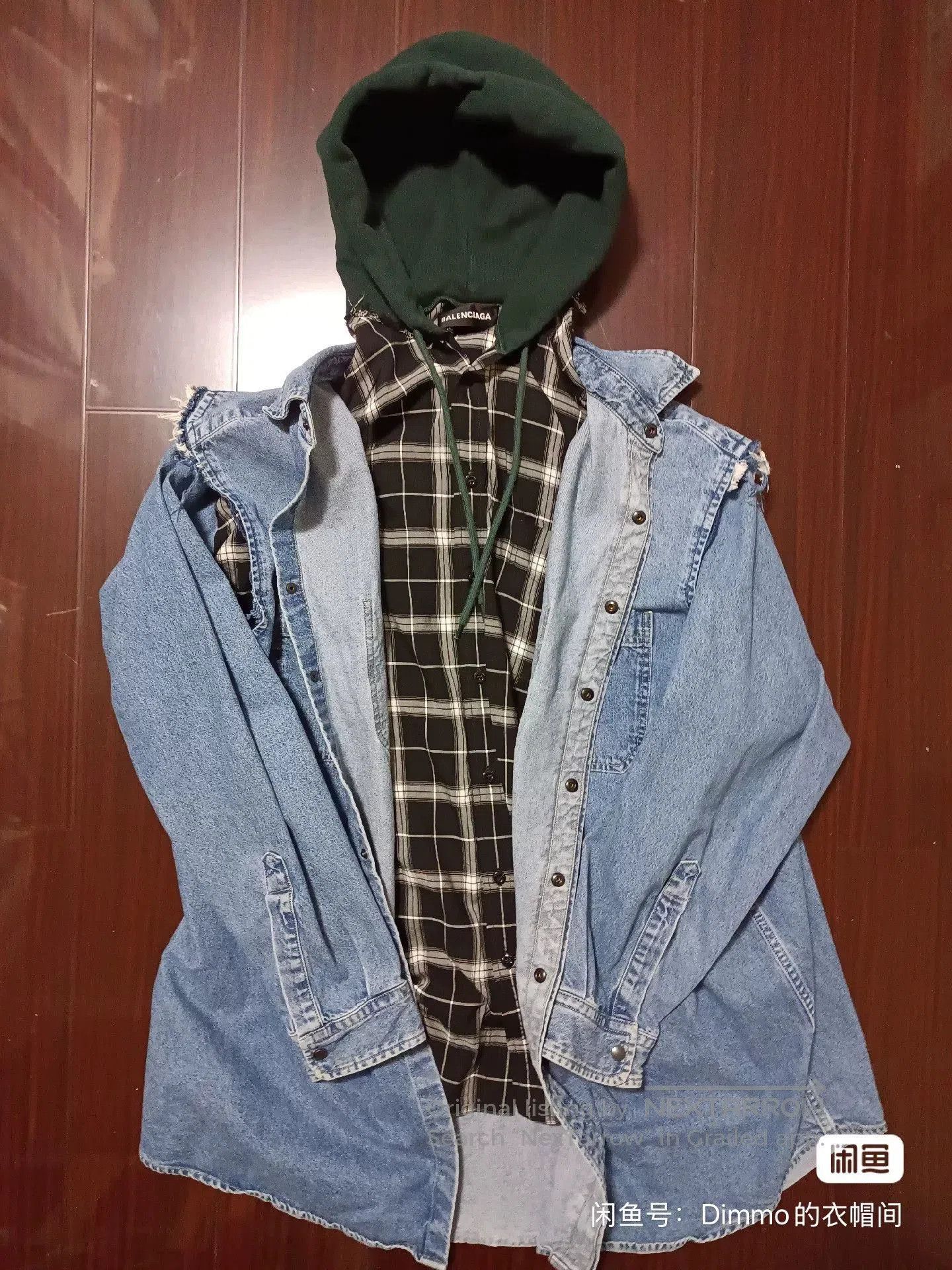 Balenciaga Balenciaga Blue Denim Shirt Jacket. Size US XXS / EU 40 - 5 Thumbnail