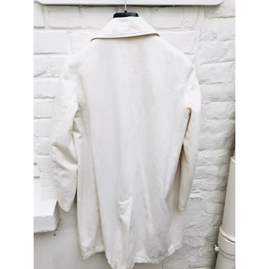 A.P.C. Women Ivory White Mackintosh Coat Size L / US 10 / IT 46 - 3 Thumbnail