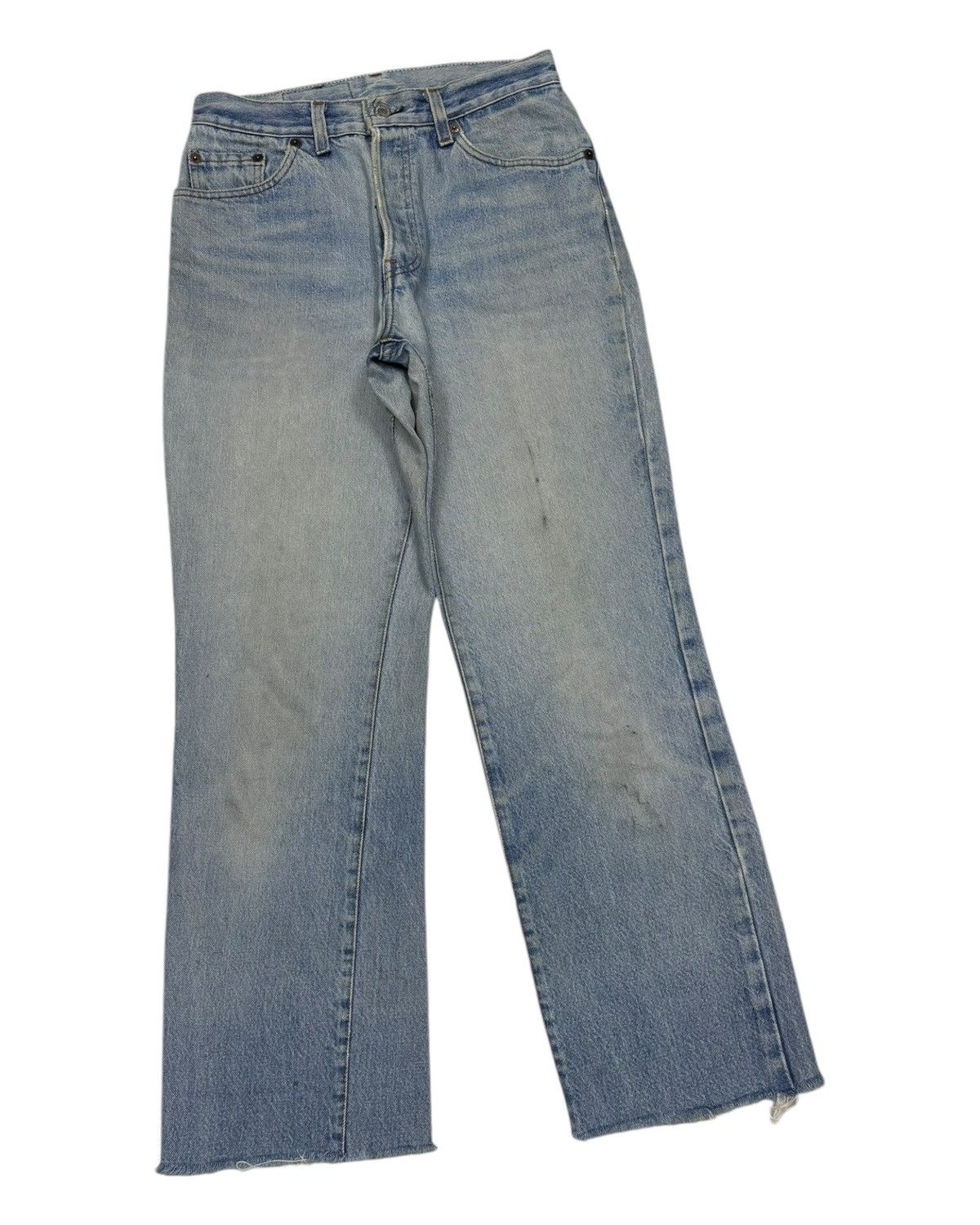 Levi's VINTAGE LEVIS 501 DISTRESSED DENIM RELEASE HEM JEANS Size 27" / US 4 / IT 40 - 3 Thumbnail