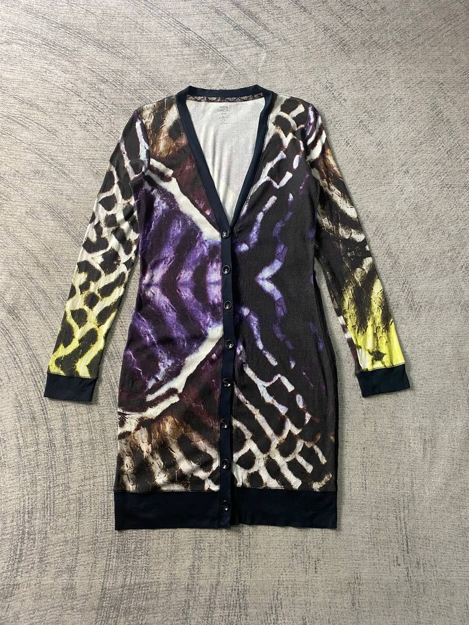 Designer Marc Cain Wild Animal Printed Long Cardigan Dress Size S / US 4 / IT 40 - 1 Thumbnail