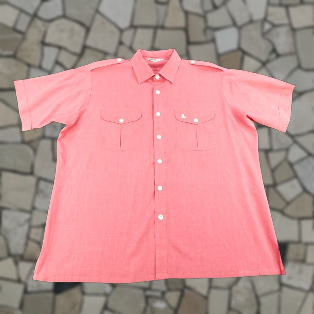 VINTAGE Tori Richard Button-Up Shirt Men XL Pink Hawaiian Tropical