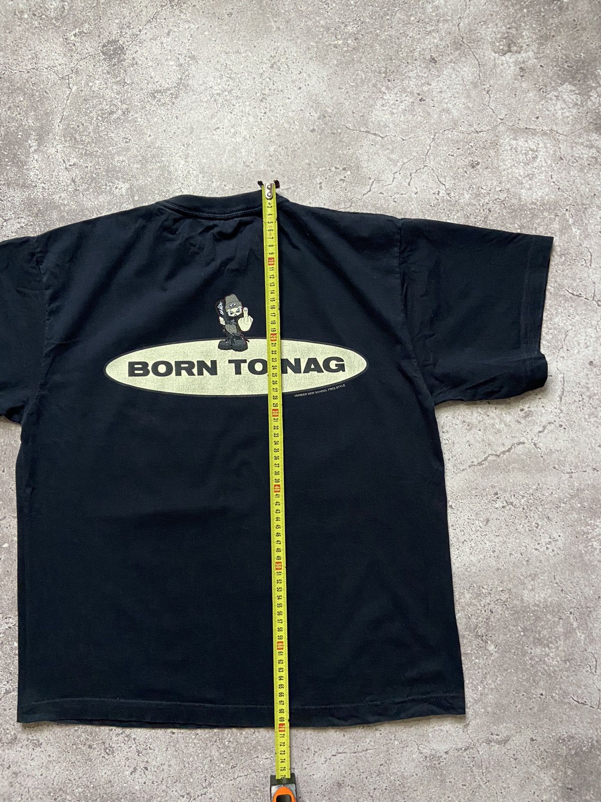 Vintage Rare! Y2K Slide Big Logo Fuck Born To Nag Vintage Tee 90’s Size US M / EU 48-50 / 2 - 4 Thumbnail