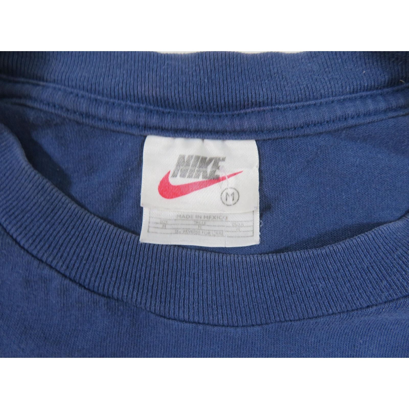 Nike Nike Spellout Small Swoosh Logo Blue Long Sleeve Shirt M 90s Size US M / EU 48-50 / 2 - 3 Thumbnail