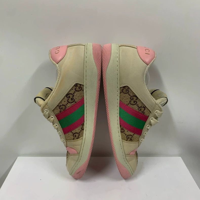 Gucci Gucci Pink French Style Sneakers Size 38-2506 Size US 7 / EU 40 - 3 Thumbnail