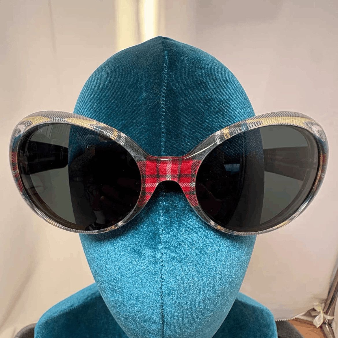 One size Number Nine 05SS Plaid Sunglasses mojos9201020