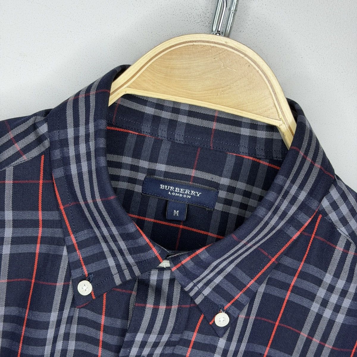 Burberry Burberry Nova Check Navy Checkered Shirt Button Up BRAND NEW Size US M / EU 48-50 / 2 - 6 Thumbnail