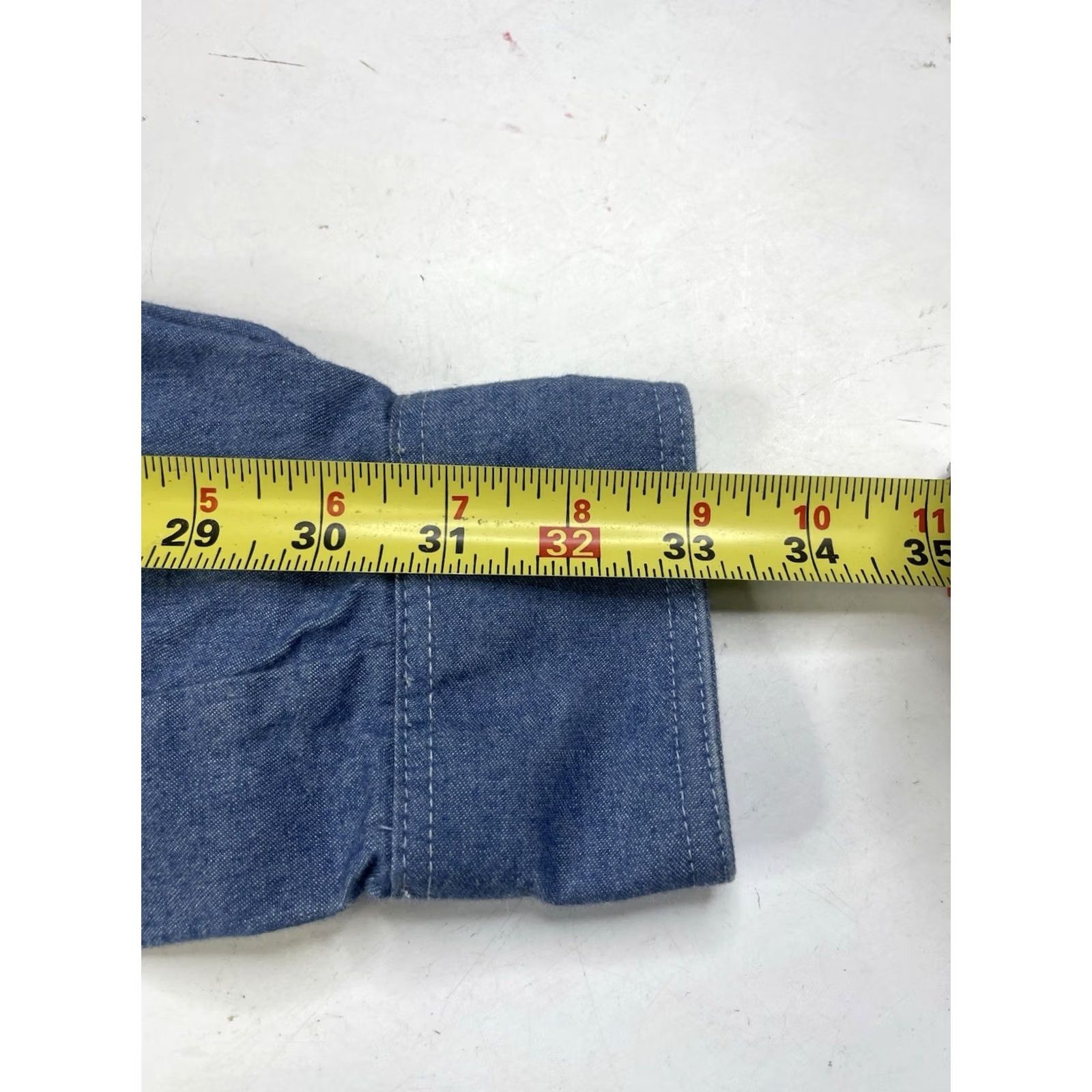 Denime Bulwark Shirt Denim Long Sleeve Button Down Flame Resistant Blue Mens M Size US M / EU 48-50 / 2 - 5 Thumbnail