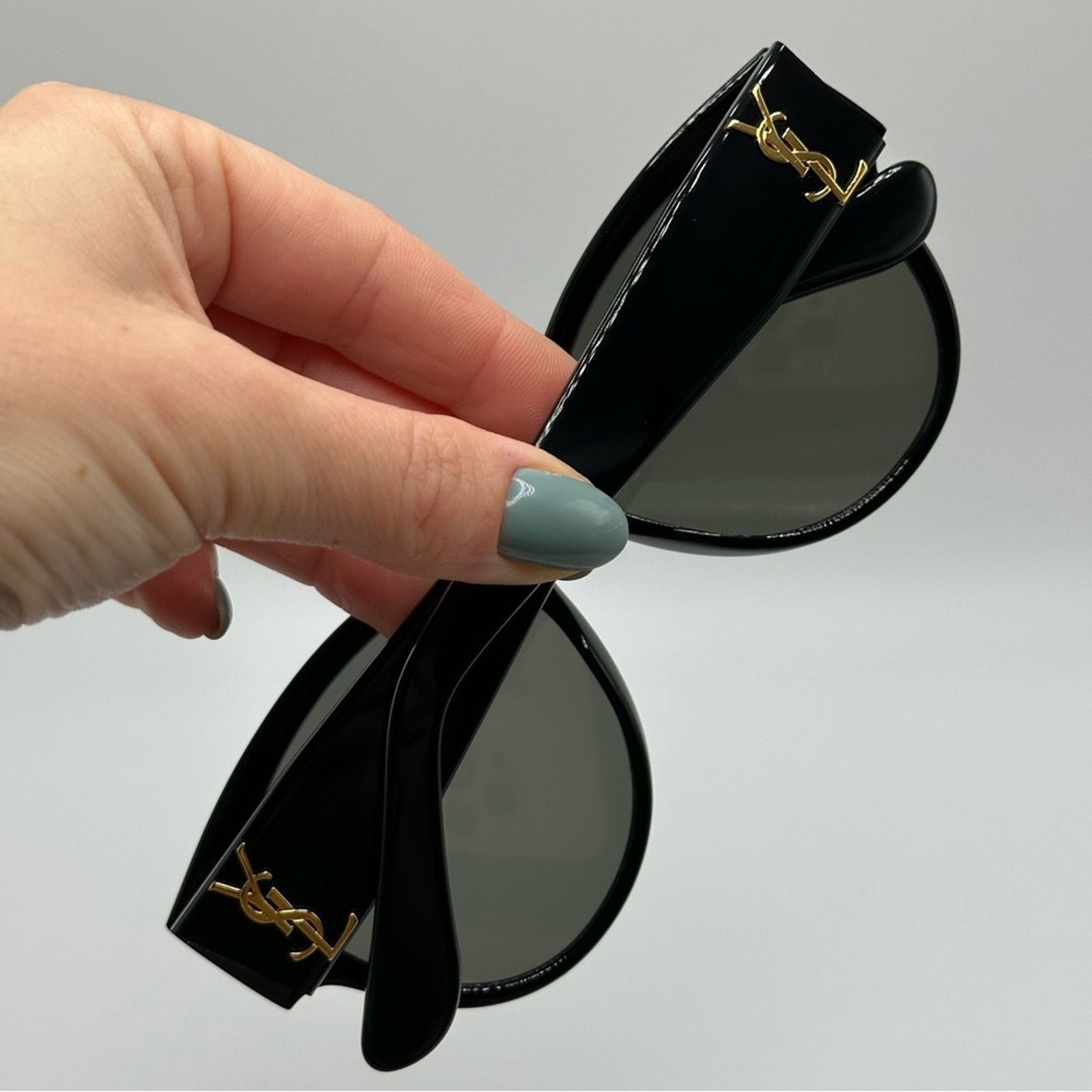 Yves Saint Laurent BRAND NEW SAINT LAURENT SUNGLASSES SLM3 092 Black Grey Women Size ONE SIZE - 10 Thumbnail