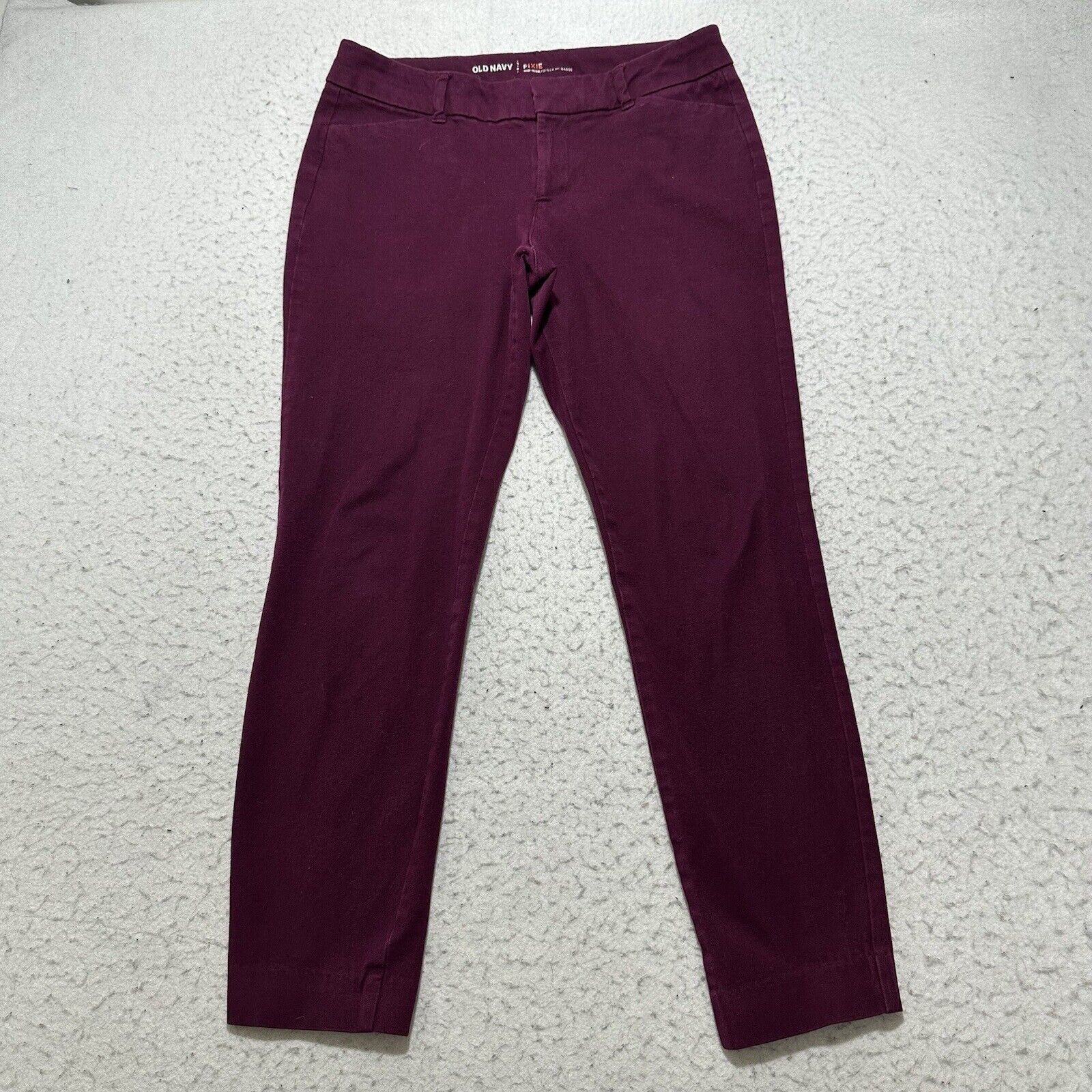 Old Navy Old Navy Pixie Pants 4 Flat Front Purple Mid-Rise Skinny Leg Size 30" / US 8 / IT 44 - 1 Thumbnail