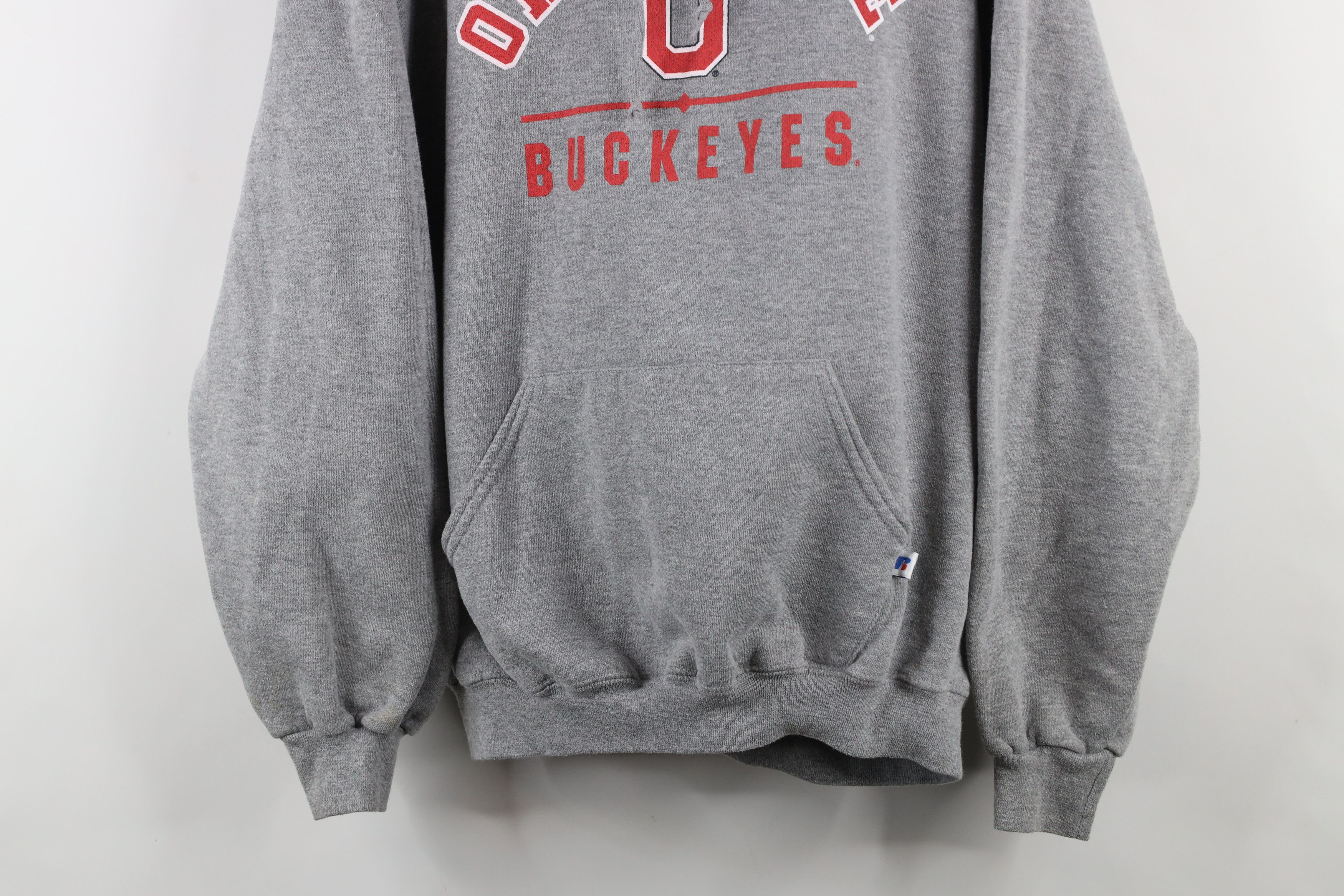 Russell Athletic × Vintage Vintage 90s Russell Athletic Ohio State University Hoodie Size US XL / EU 56 / 4 - 3 Thumbnail