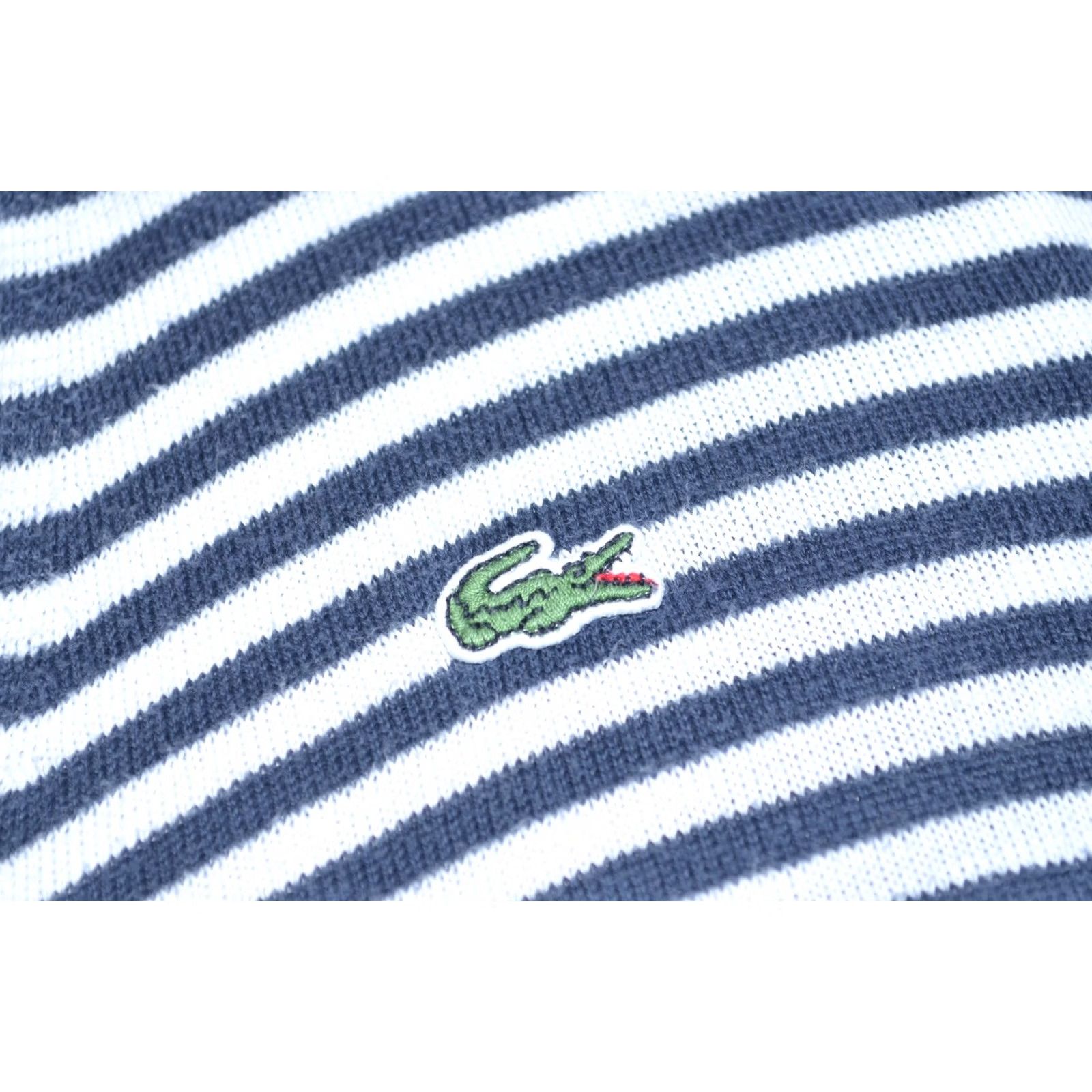 Lacoste Lacoste Stripe Sweater Navy White V-Neck Pullover XL Women Knit Pullover Patterned Casual Jacquette? Size XL / US 12-14 / IT 48-50 - 6 Thumbnail