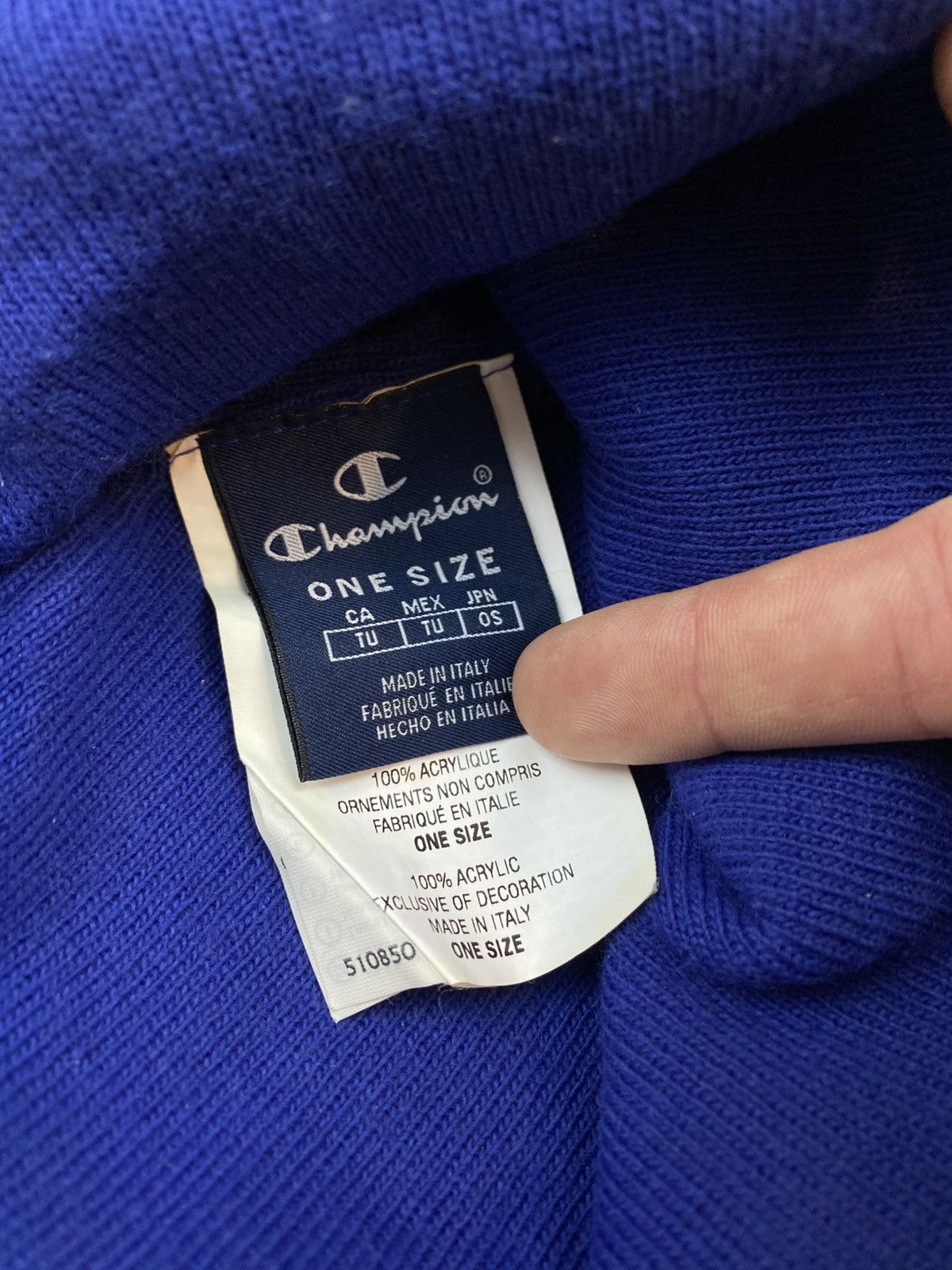 Champion CHAMPION Beanie Hat Made in Italy Size ONE SIZE - 4 Thumbnail