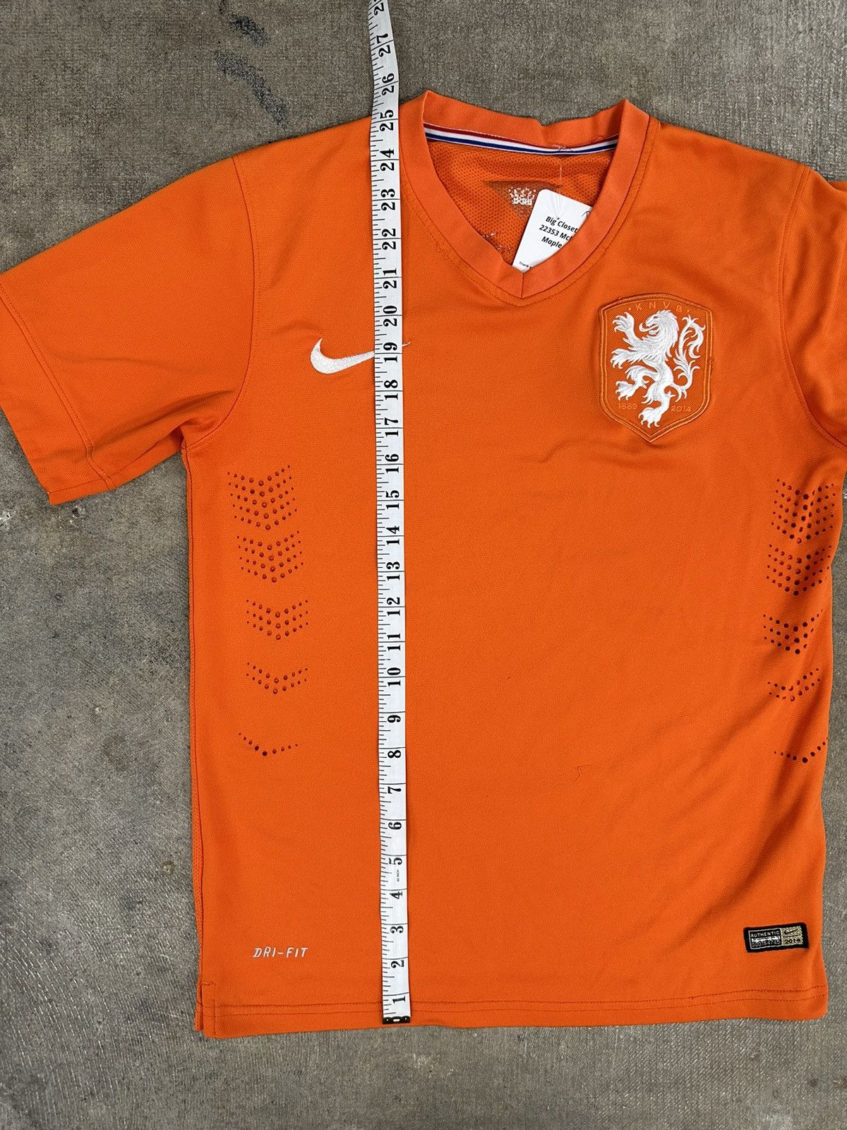 Nike × Vintage 2014 Nike Netherlands Soccer Jersey Kit Maglia Home Size S / US 4 / IT 40 - 11 Thumbnail
