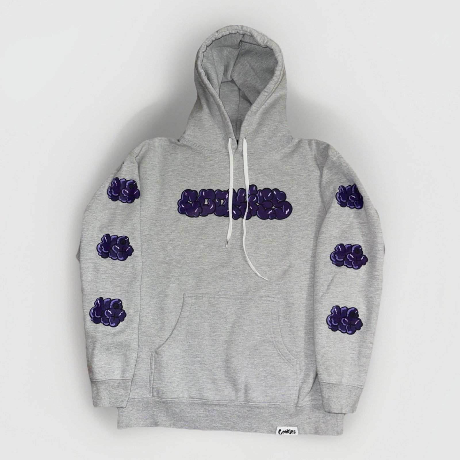 Cookies Cookie x MQIZM Graffiti Hoodie Grey L 23x27 Bubble Letter Size US L / EU 52-54 / 3 - 1 Thumbnail
