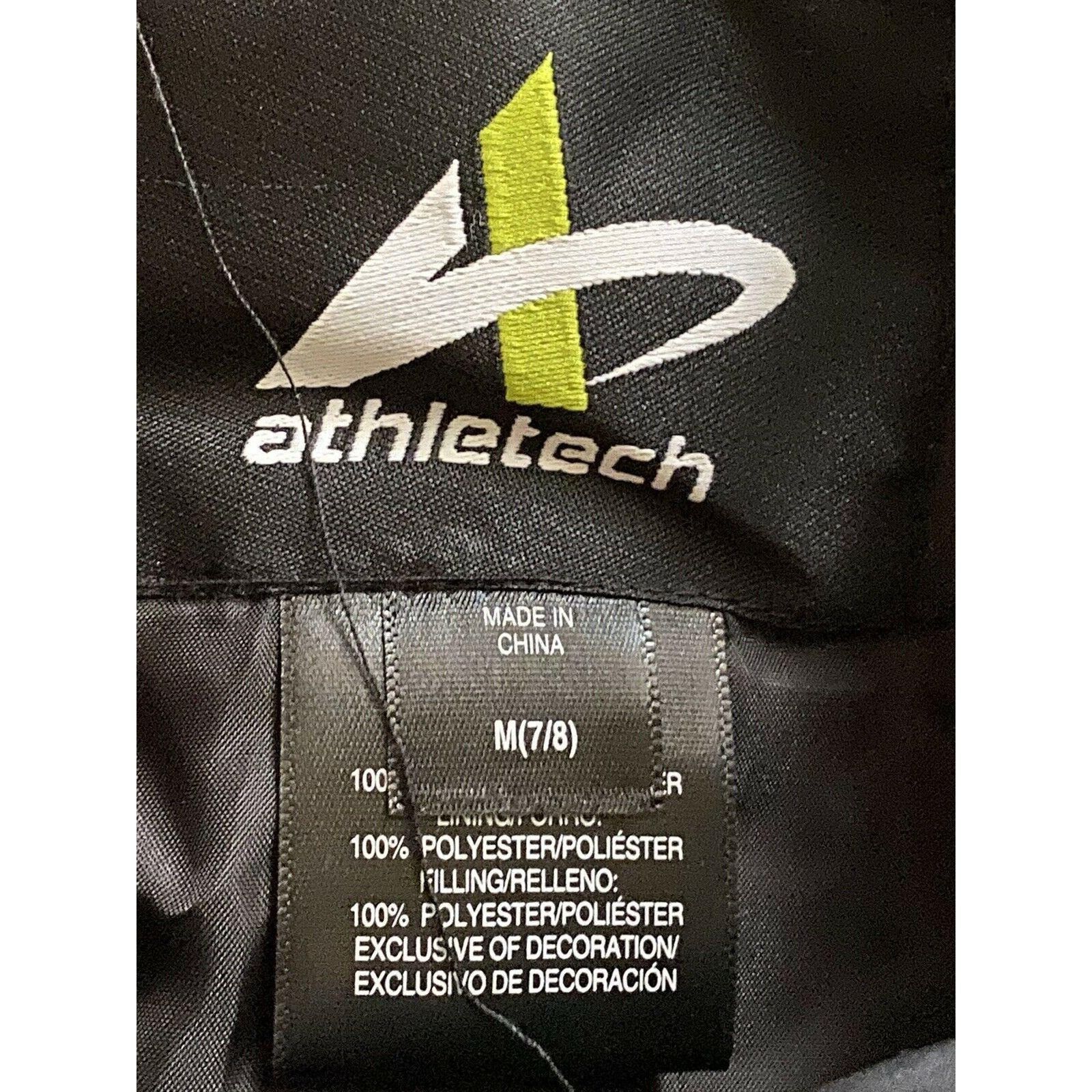 Other Athletech Kids Youth Black Snow Ski Pants Medium 7/8 Insulat Size 24" / US 00 / IT 34 - 7 Thumbnail